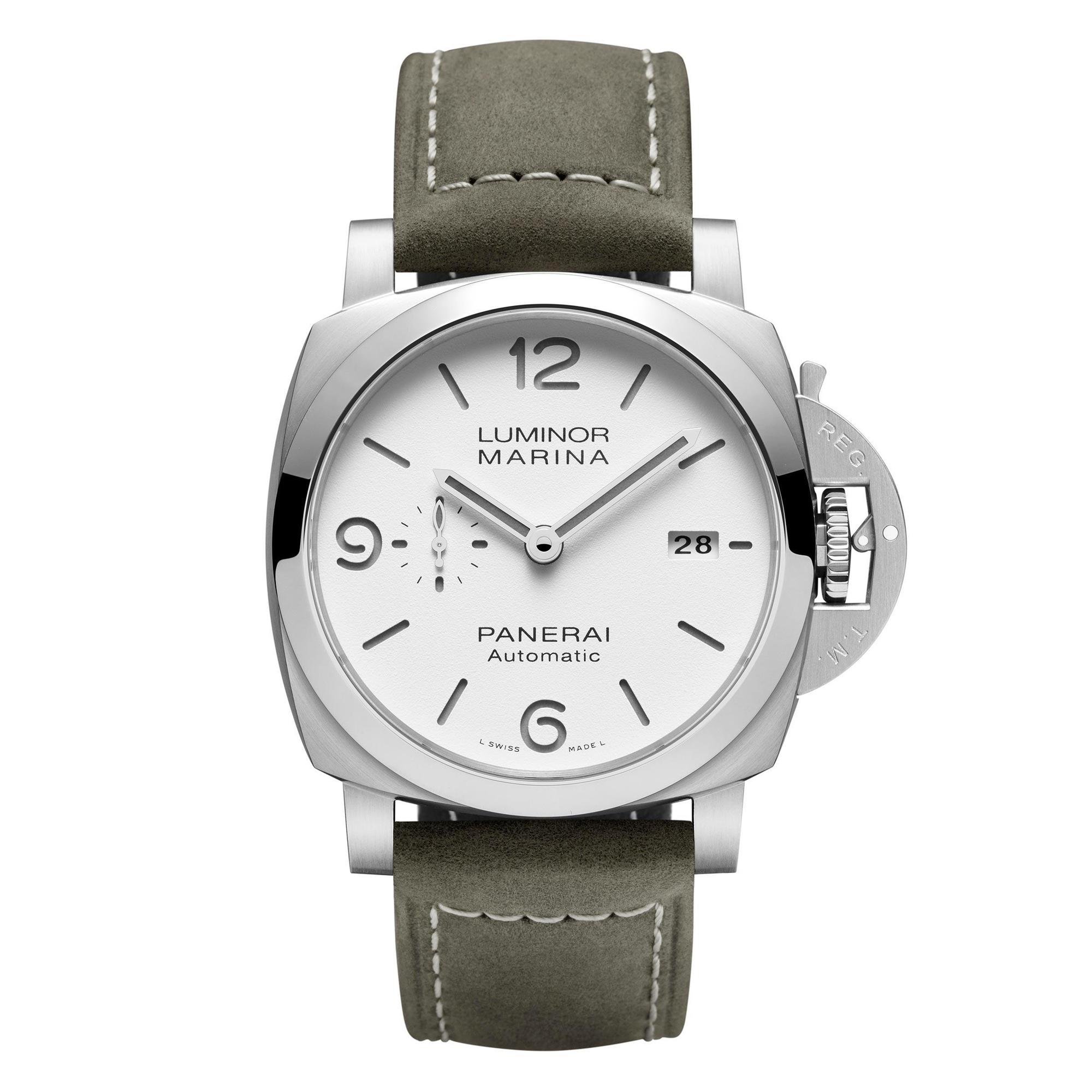 Luminor Marina PAM01314，44mm精鋼錶殼，防水300米，建議售價NT$249,000。