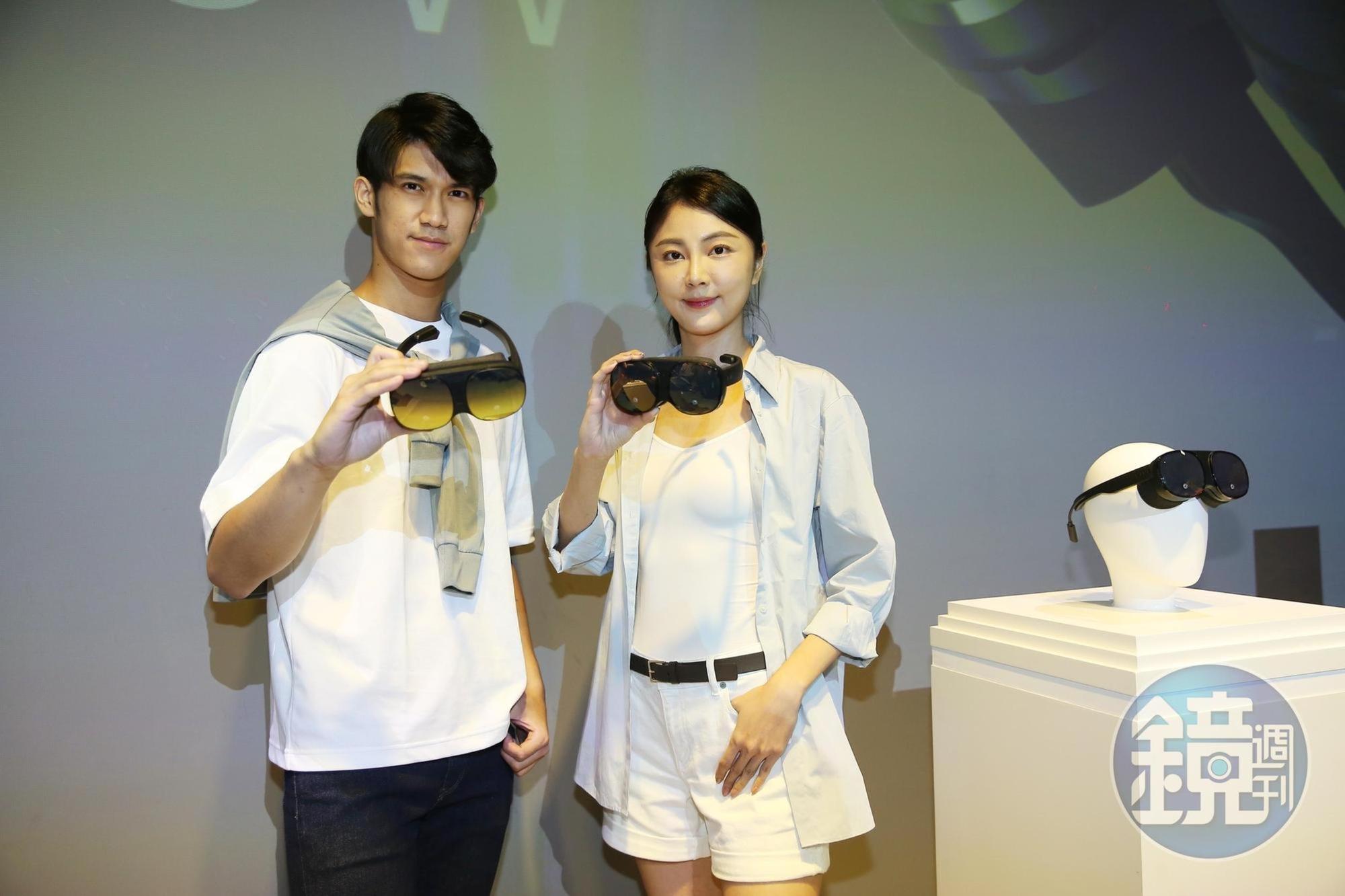 宏達電推出VIVE Flow沈浸式VR眼鏡，外觀猶如太陽眼鏡，機身僅189公克。