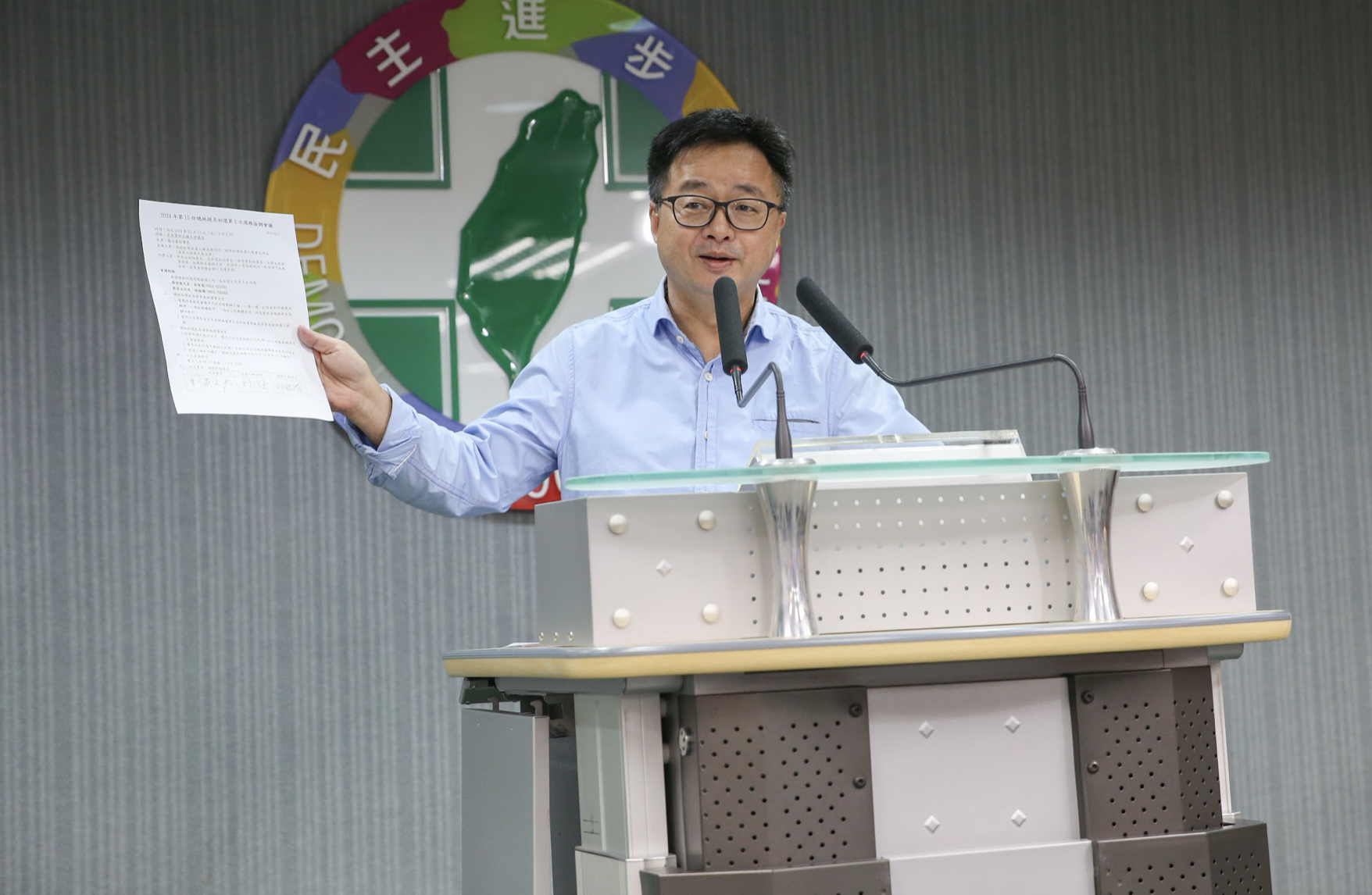 前民進黨祕書長羅文嘉對黃國書曾任國民黨線民一事發表意見。（資料照）