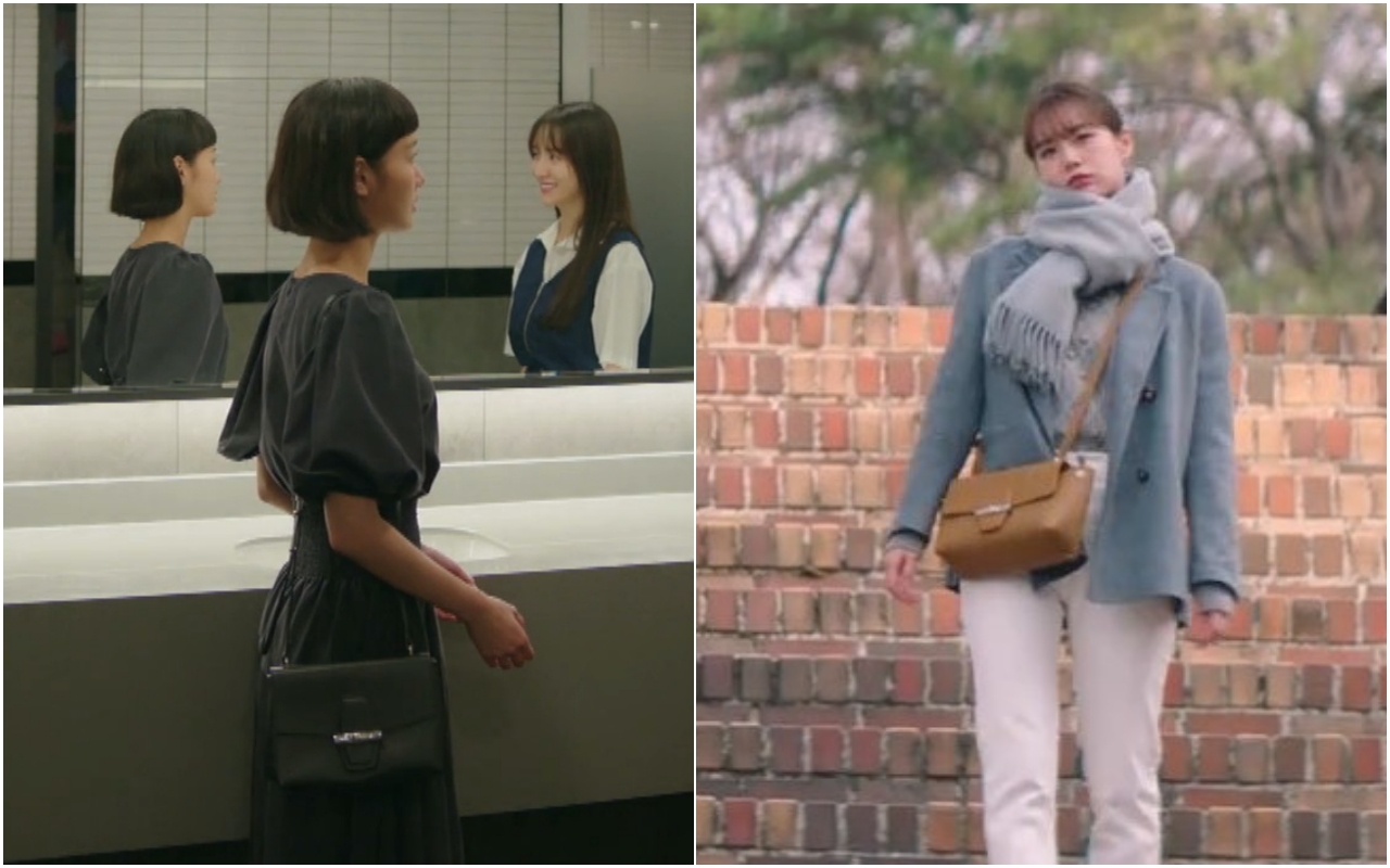 （左起）金高銀在《柔美的細胞小將》、李惠利在《我的室友是九尾狐》劇中，不約而同皆曾以LONGCHAMP Roseau系列包款出現。