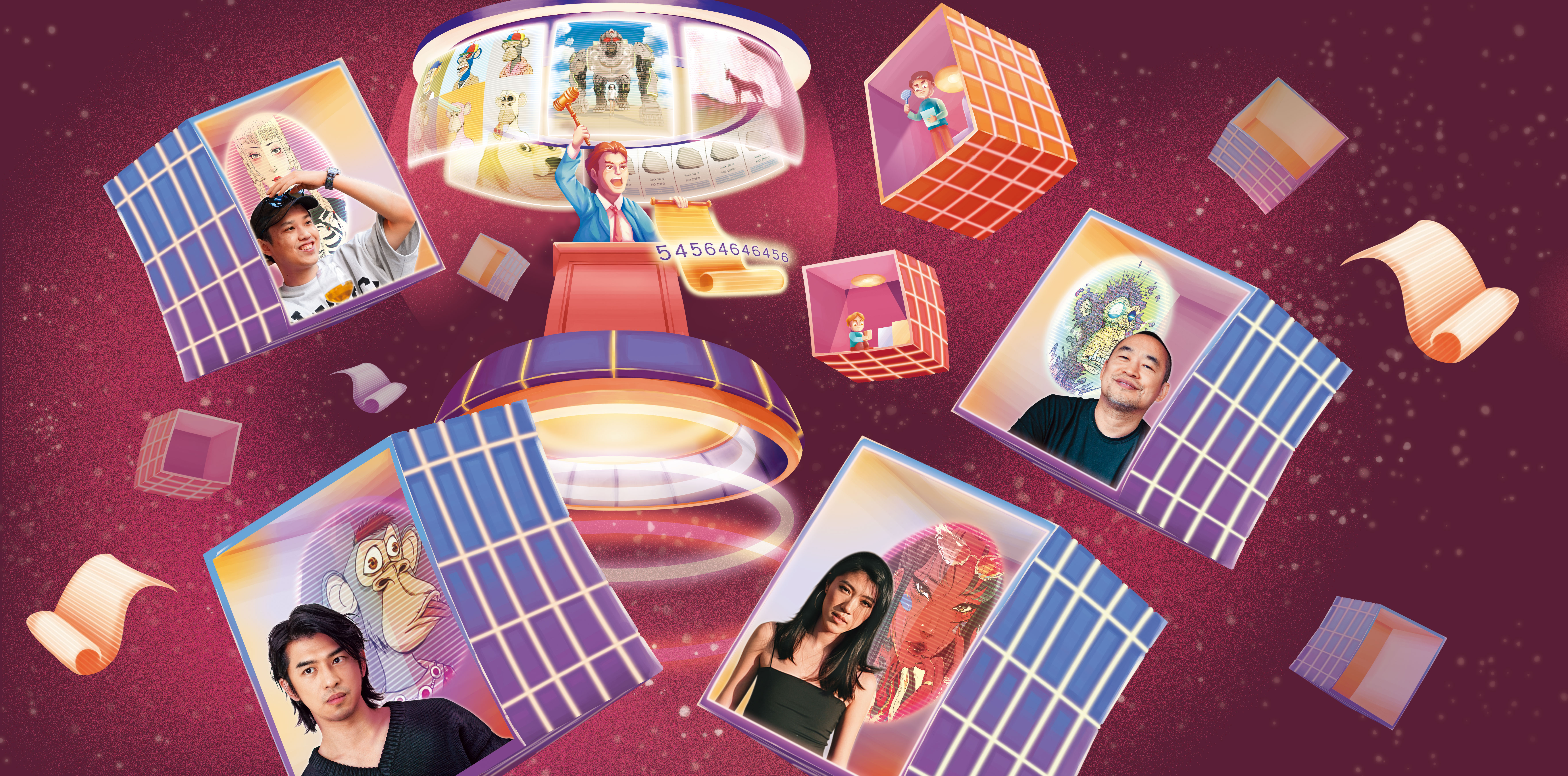 一場疫情，加速虛擬世界的交易，NFT這種新型態的創意商業模式，隨著大品牌、大明星的加入，以及新崛起幣圈巨鯨的炒作，火熱起來。