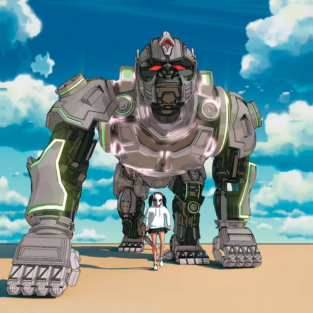 Emily的動畫作品《Apes Together Strong》。