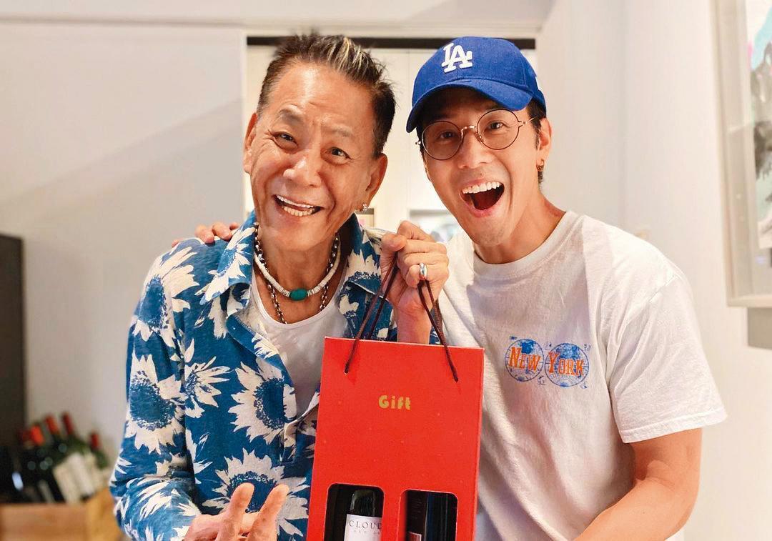 胡宇威原訂和龍劭華（左）一起在台北電影獎頒獎，如今卻因龍劭華驟逝徒留遺憾。（翻攝自胡宇威IG）