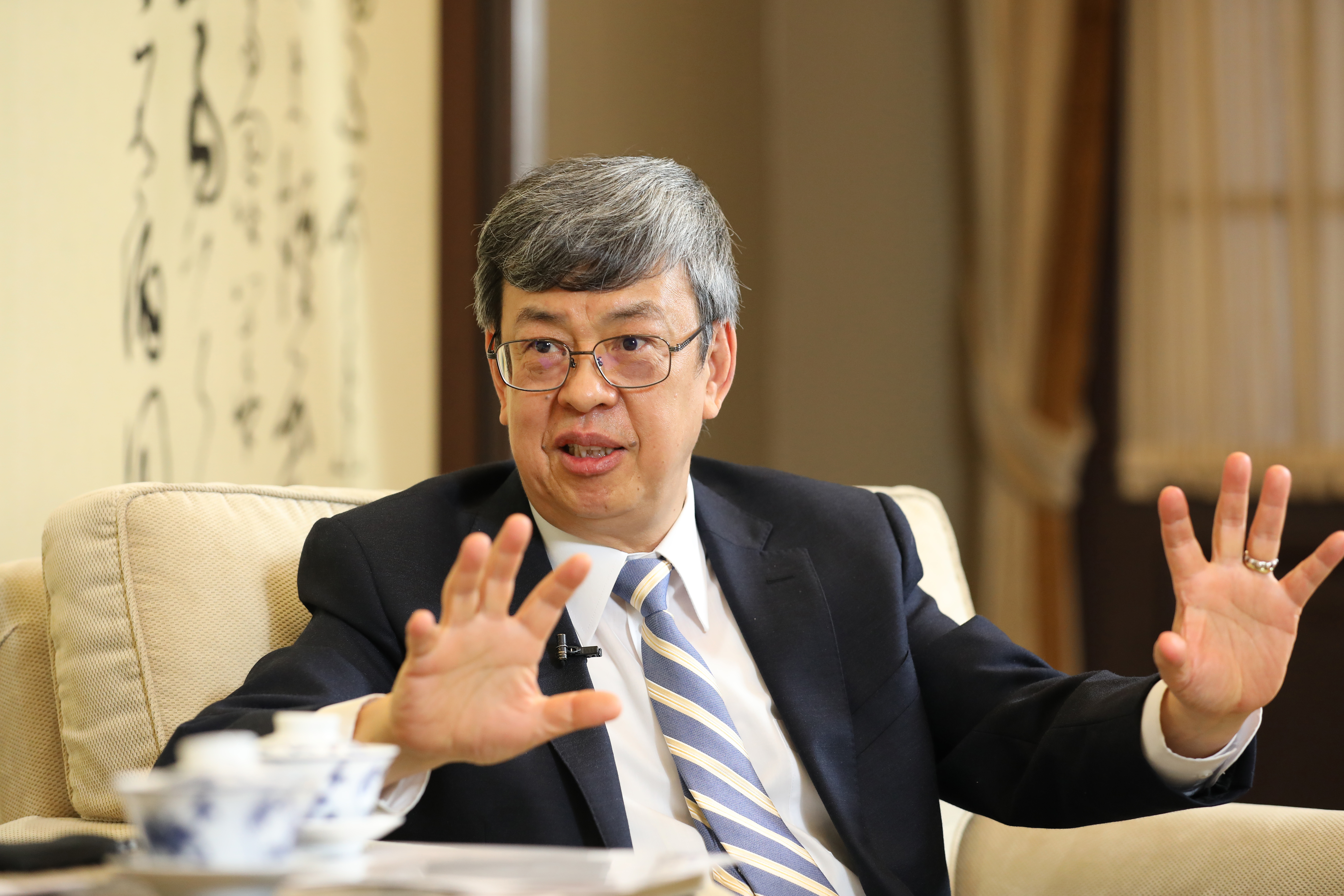 前副總統陳建仁表示，疫苗覆蓋率提升搭配上口服藥的使用，明年疫情將能控制得很好。（本刊資料照）