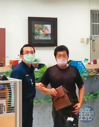 郭姓男子（右）與女友吵架後，先行離開現場，偵訊後諭令6萬元交保。