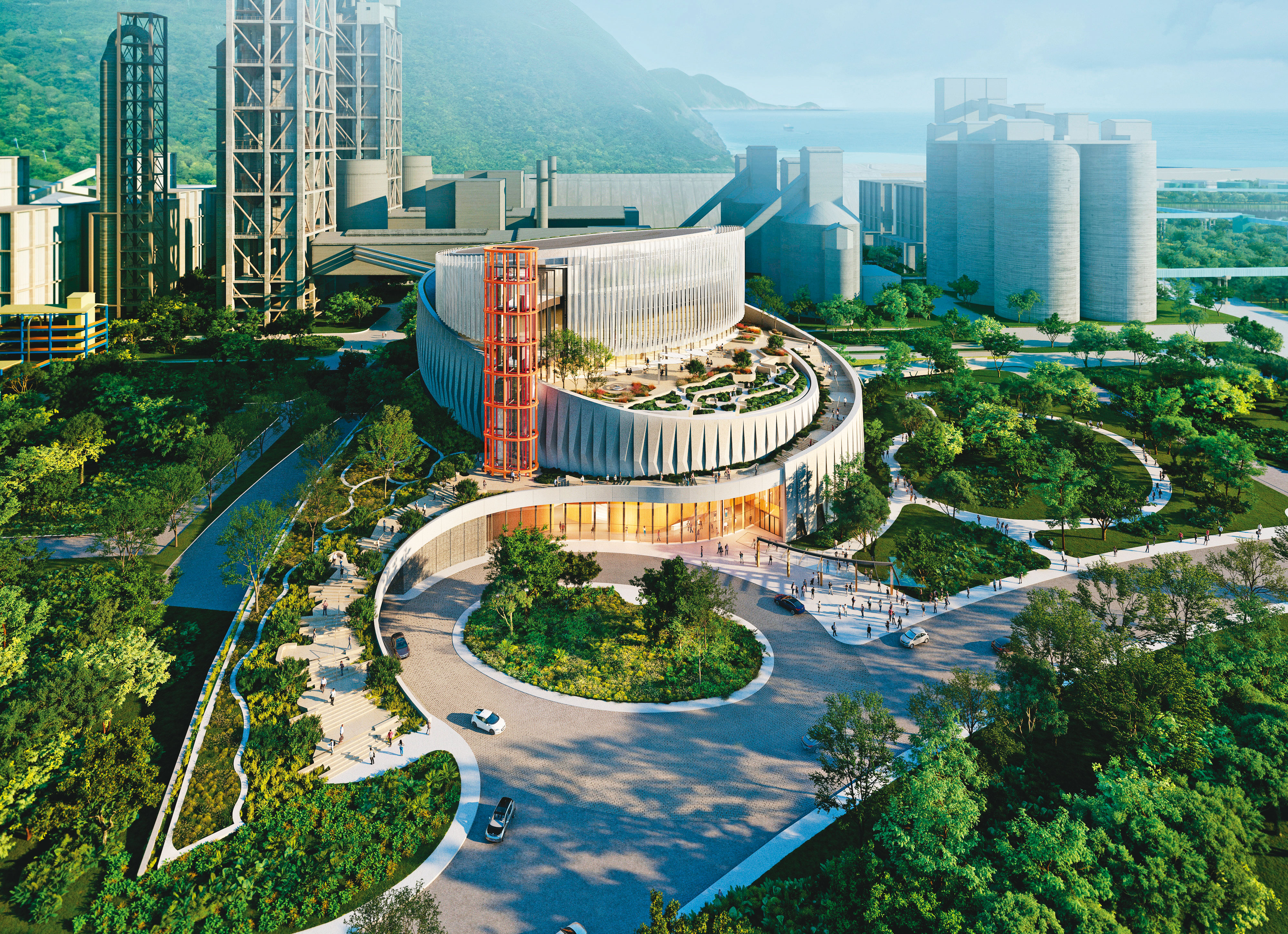 全台首個利用水泥窯高溫協同處理生活垃圾的台泥DAKA二期計畫，預計2年內完工。（台泥提供）