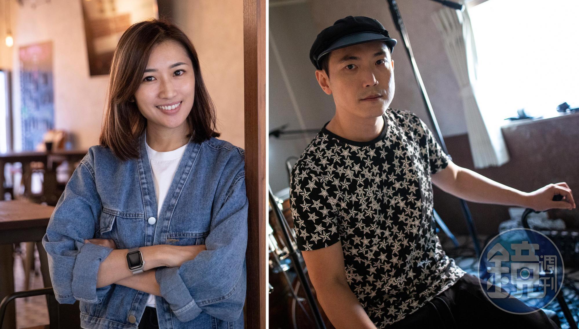 Lootex共同創辦人呂季潔(左)、OURSONG共同創辦人吳柏蒼(右)。