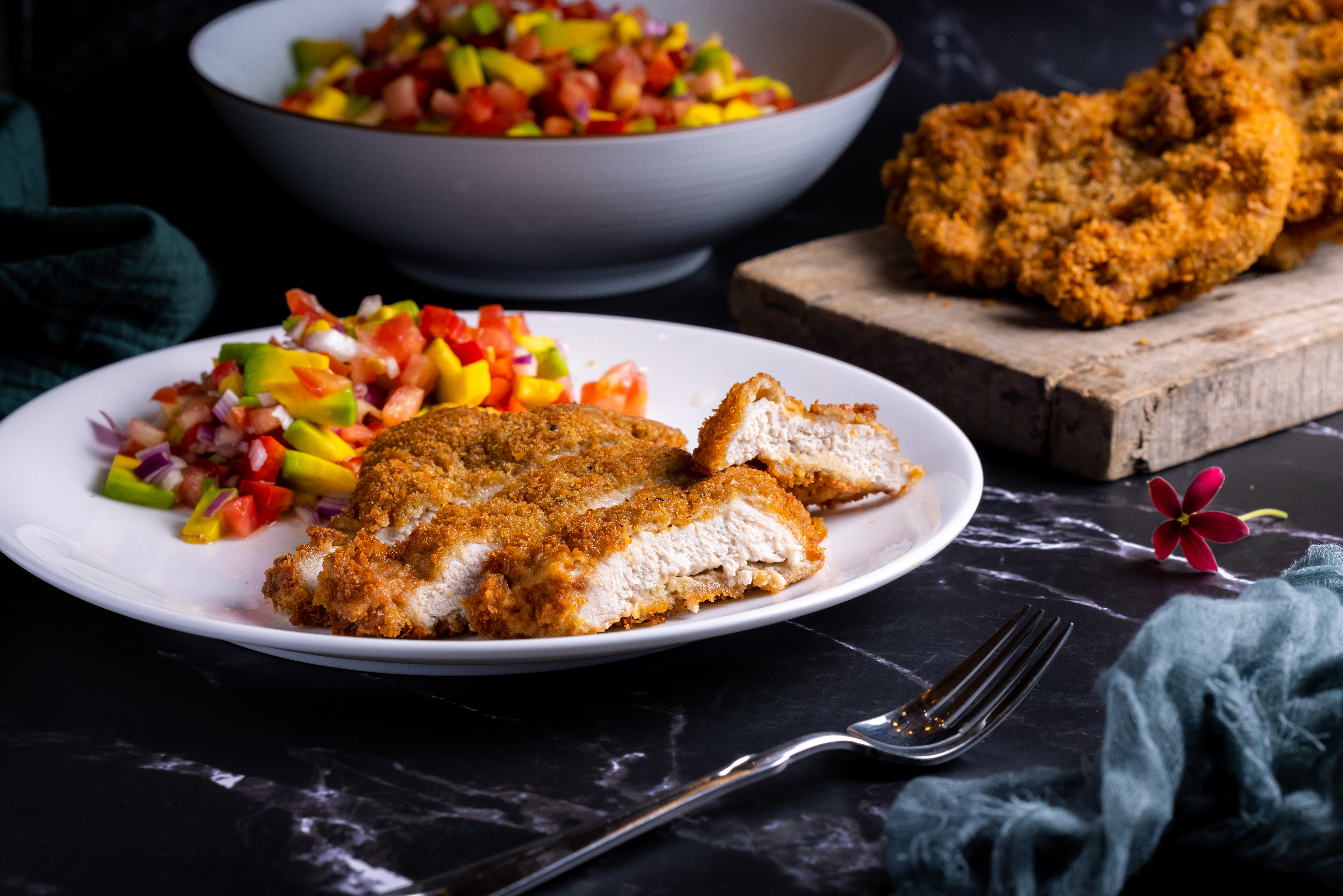 今天的波多黎各香蕉泥炸豬排，靈感來自當年在聖胡安吃到的食物。