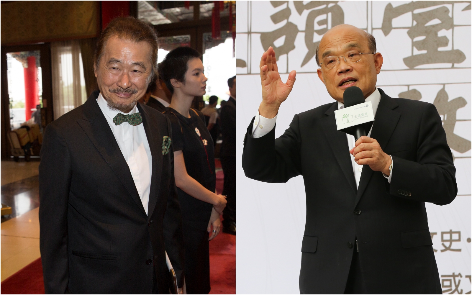 施明德（左）質疑當年美麗島律師誰不是特務，蘇貞昌（右）強調自己一生坦蕩可受公評。（本刊資料照）