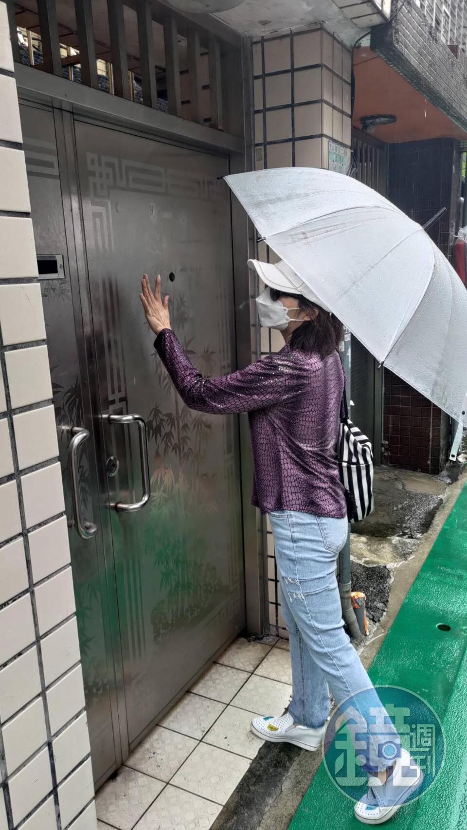 潘女至前檢察總長陳涵家探訪，但仍未獲任何回應。