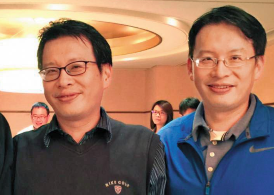 陳涵的雙胞胎兒子陳文棟(右)、陳文傑(左),被控賴債千萬元、還搬檢調嗆債主。(讀者提供)
