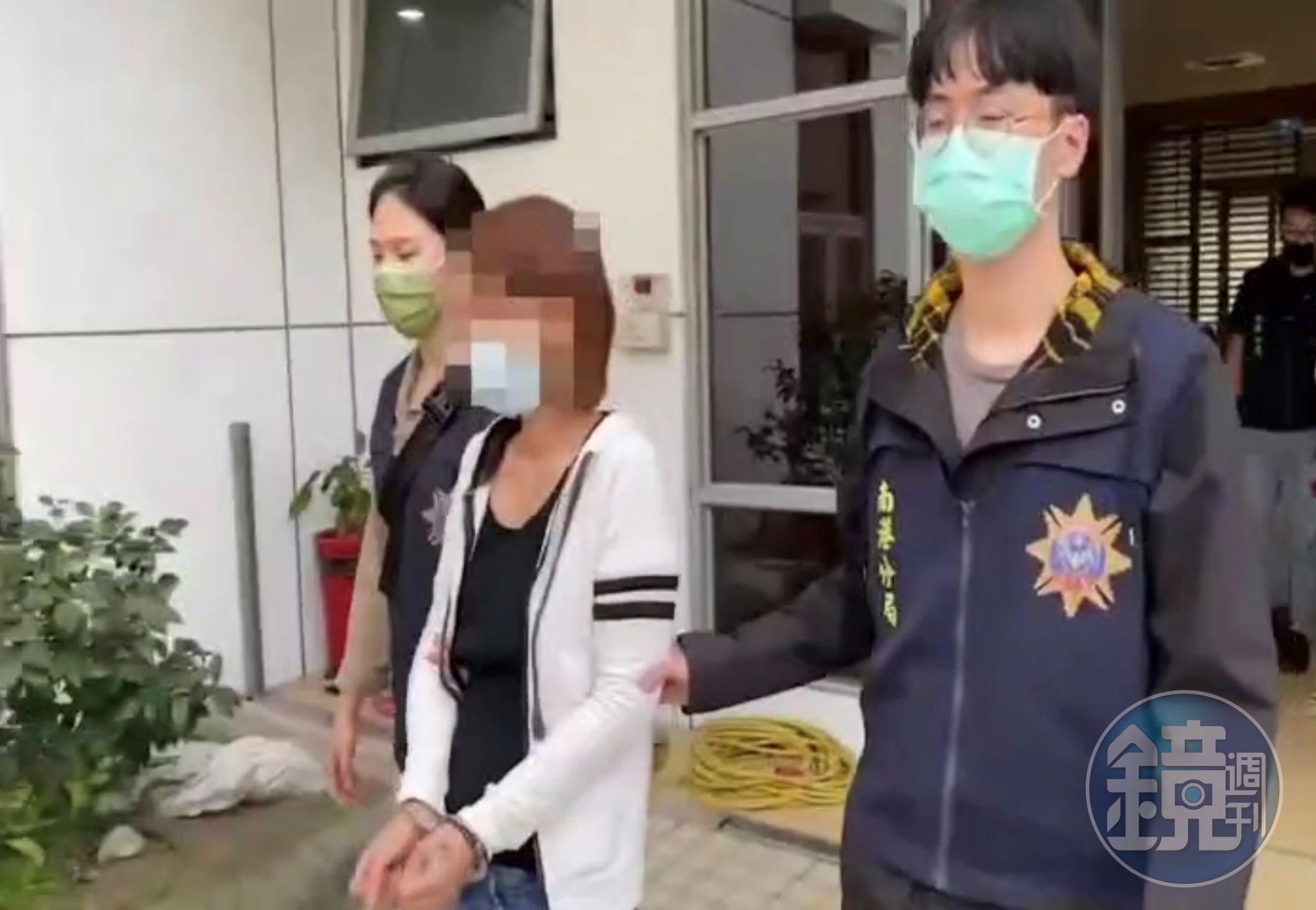 聶女訊後依毒品罪嫌移送法辦。（翻攝畫面）