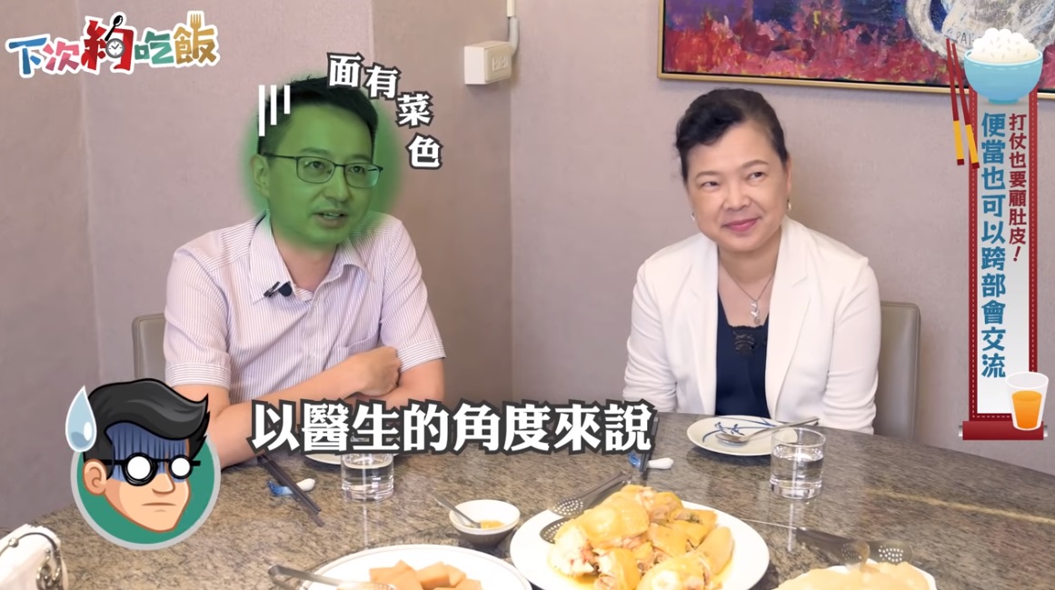 王美花看到指揮中心不太會訂便當,特別提供一些愛店名單,讓菜色變多元。(翻攝自經濟部臉書)