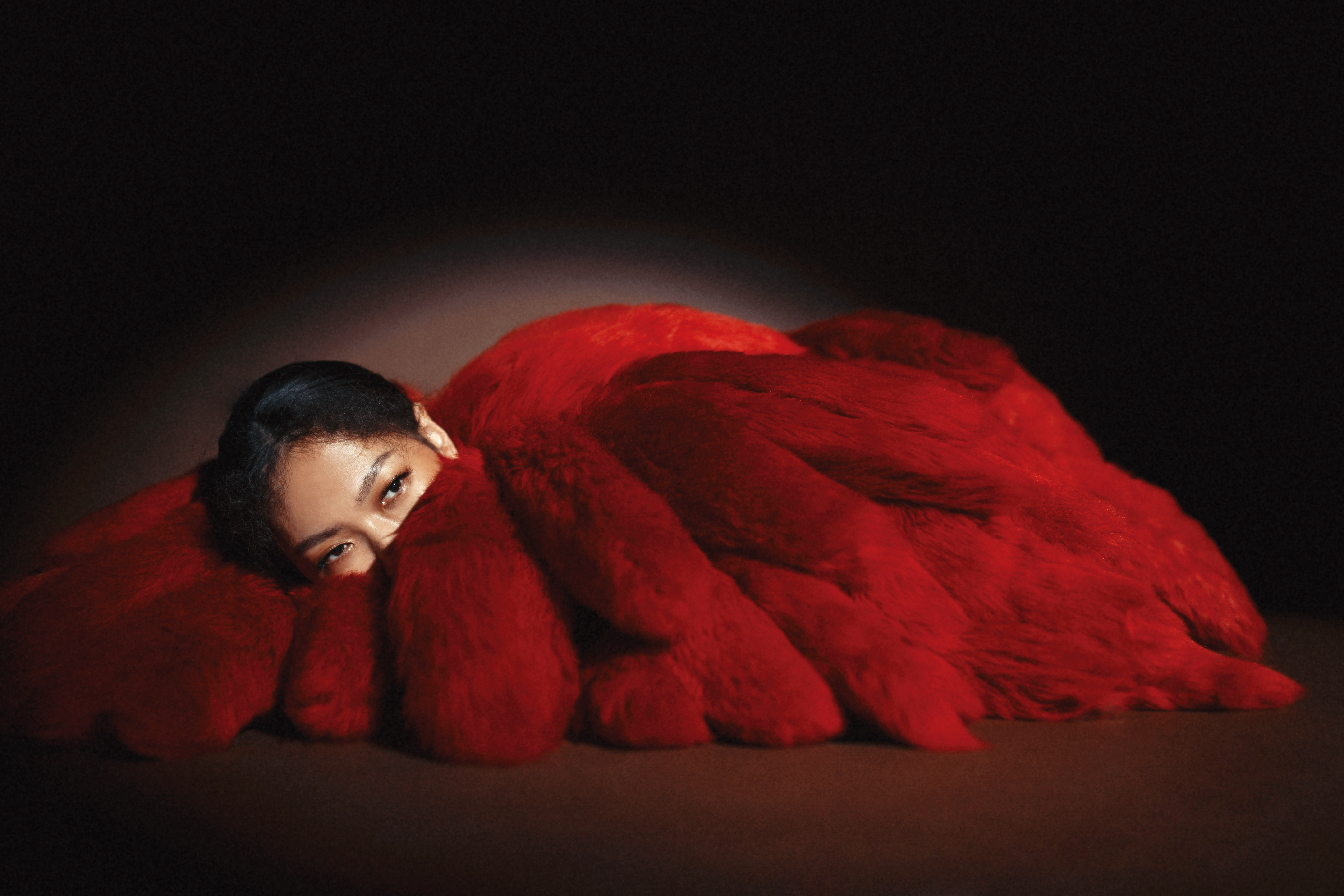 緋紅剪羊毛造型大衣 NT$736,200 by BOTTEGA VENETA