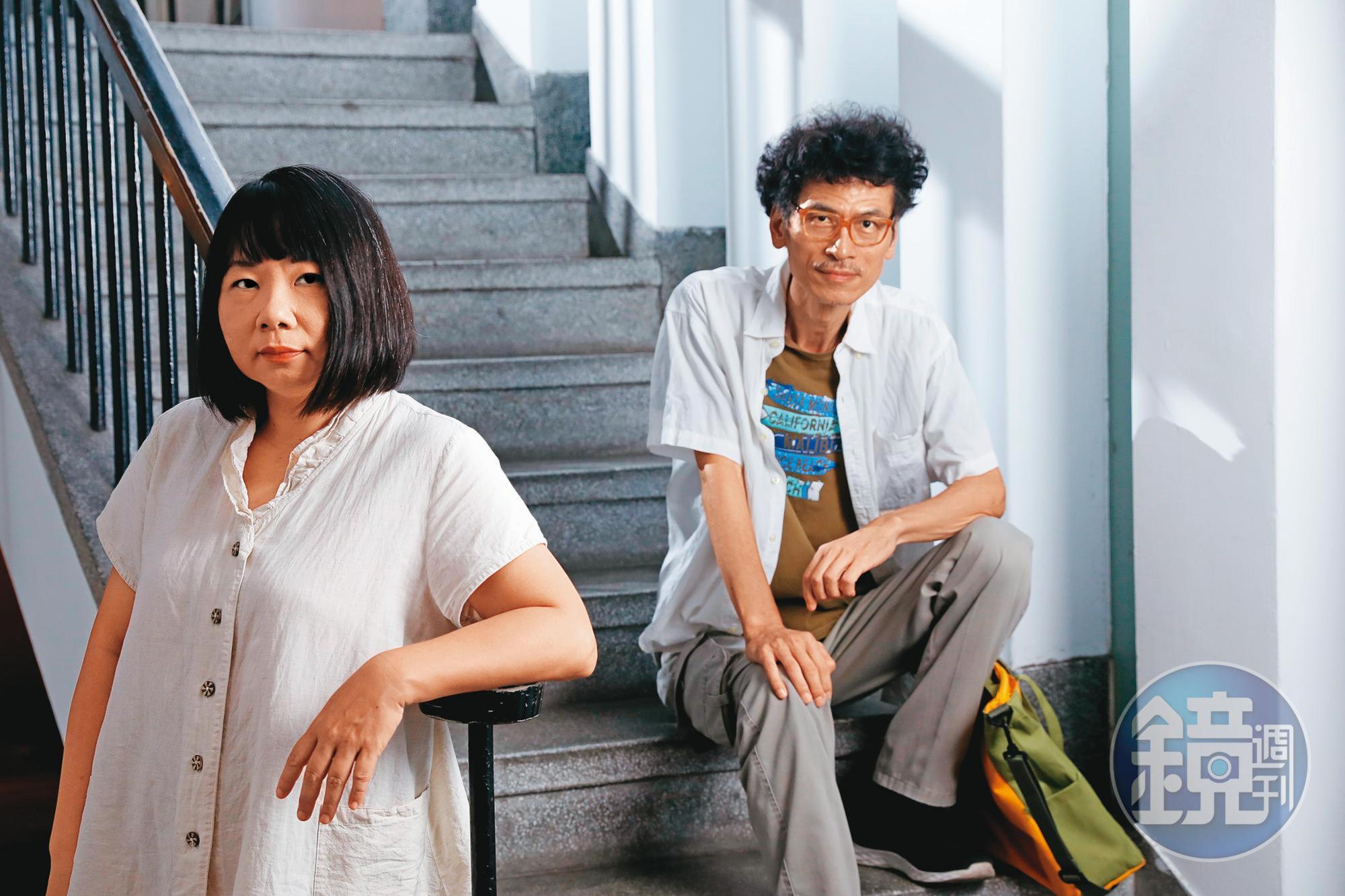 由於經費有限,賴麗君(左)和彭家如(右)組成兩人團隊拍《老鷹之手》,耗時4年才完成。