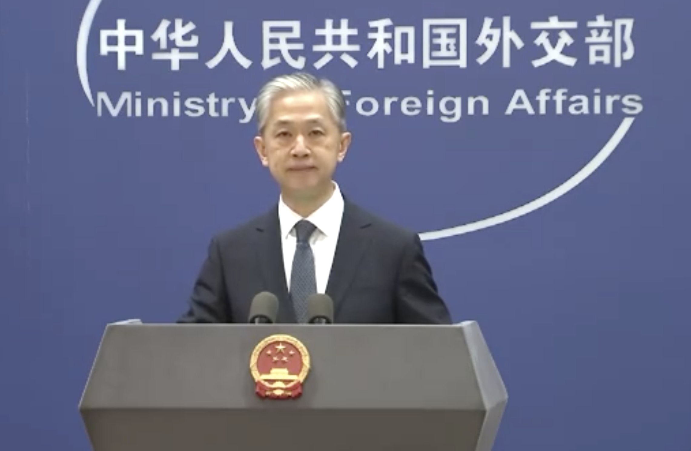 中國外交部發言人汪文斌。（翻攝微博）