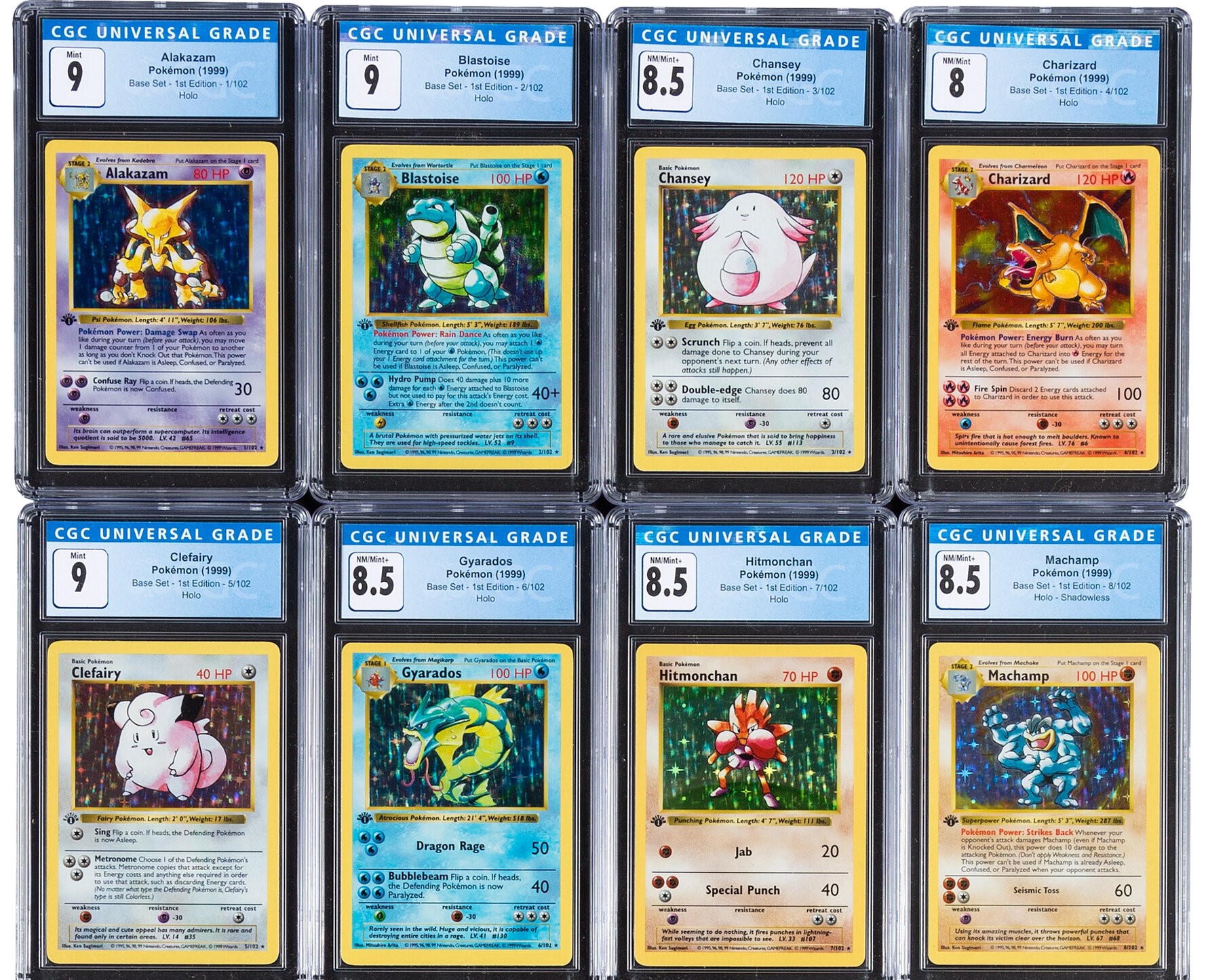 保存良好的《寶可夢》卡牌在收藏市場有數千至數萬美元不等的價值。（翻攝自Heritage Auctions）