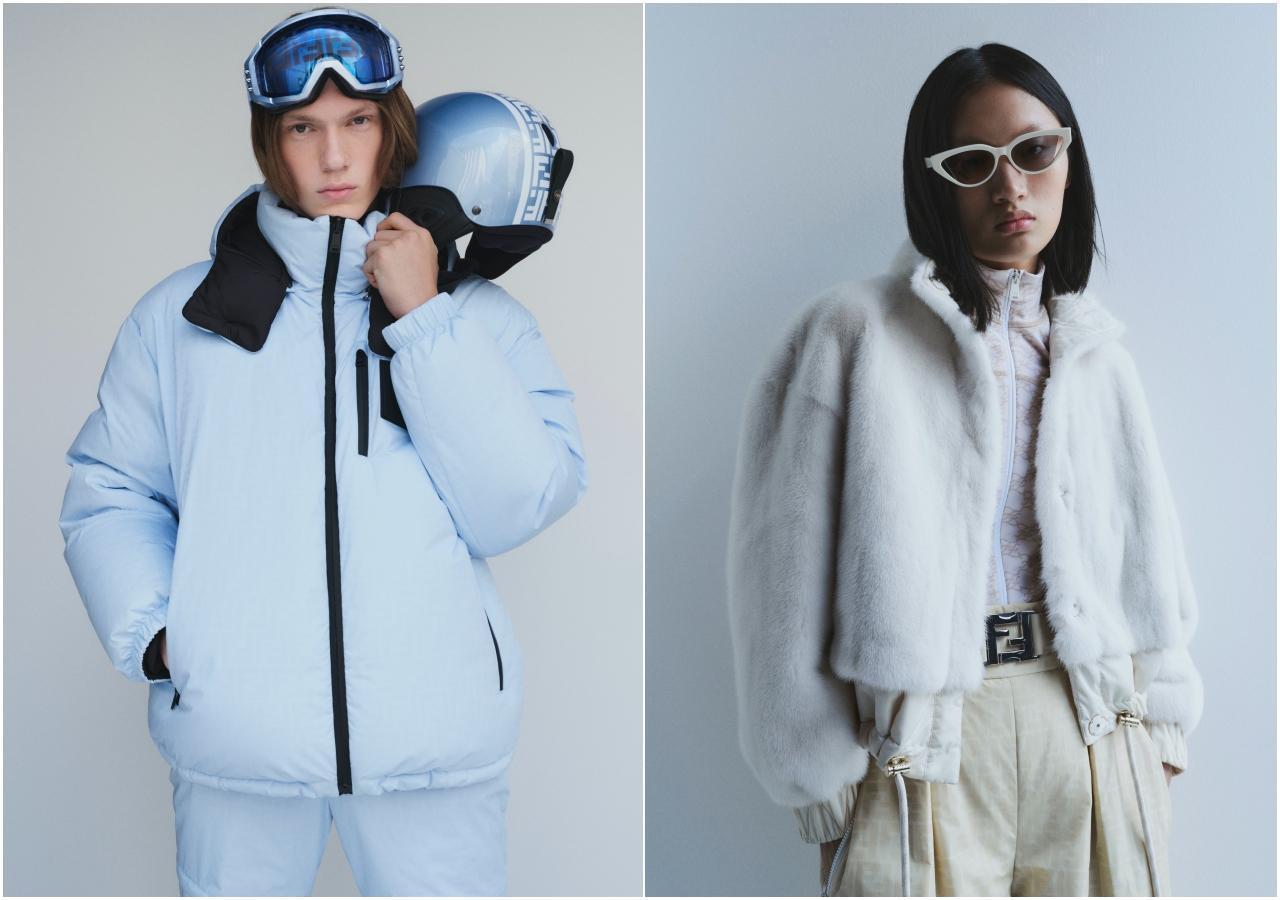FENDI 2021冬季滑雪服限量版Capsule系列將環保、高超技術、美學相互呼應。(FENDI提供)