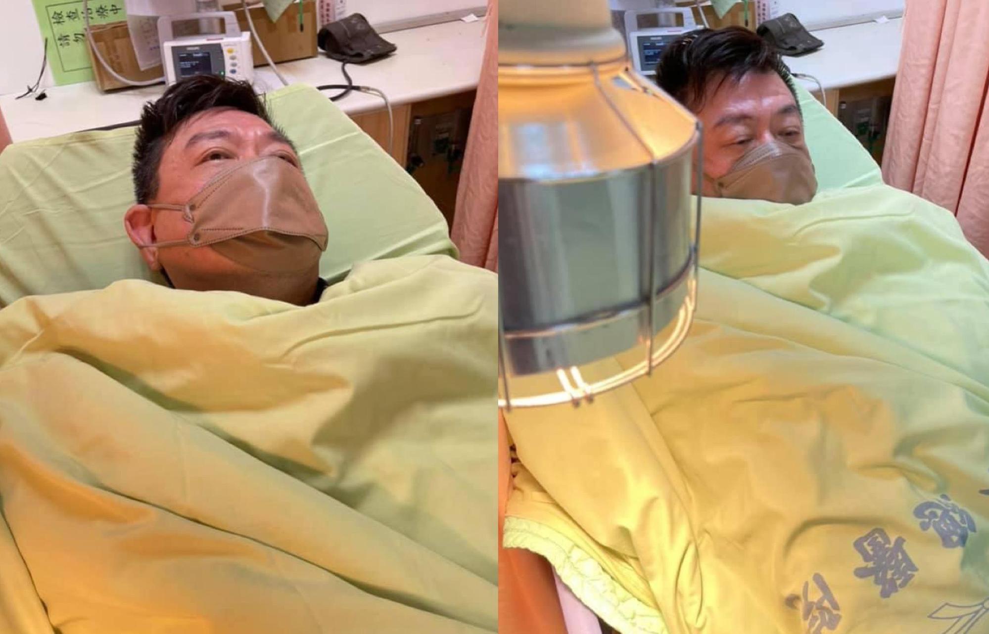 孫德榮26日凌晨發高燒急診,身體出現發炎反應,有腎衰竭跡象。(翻攝自孫德榮臉書)