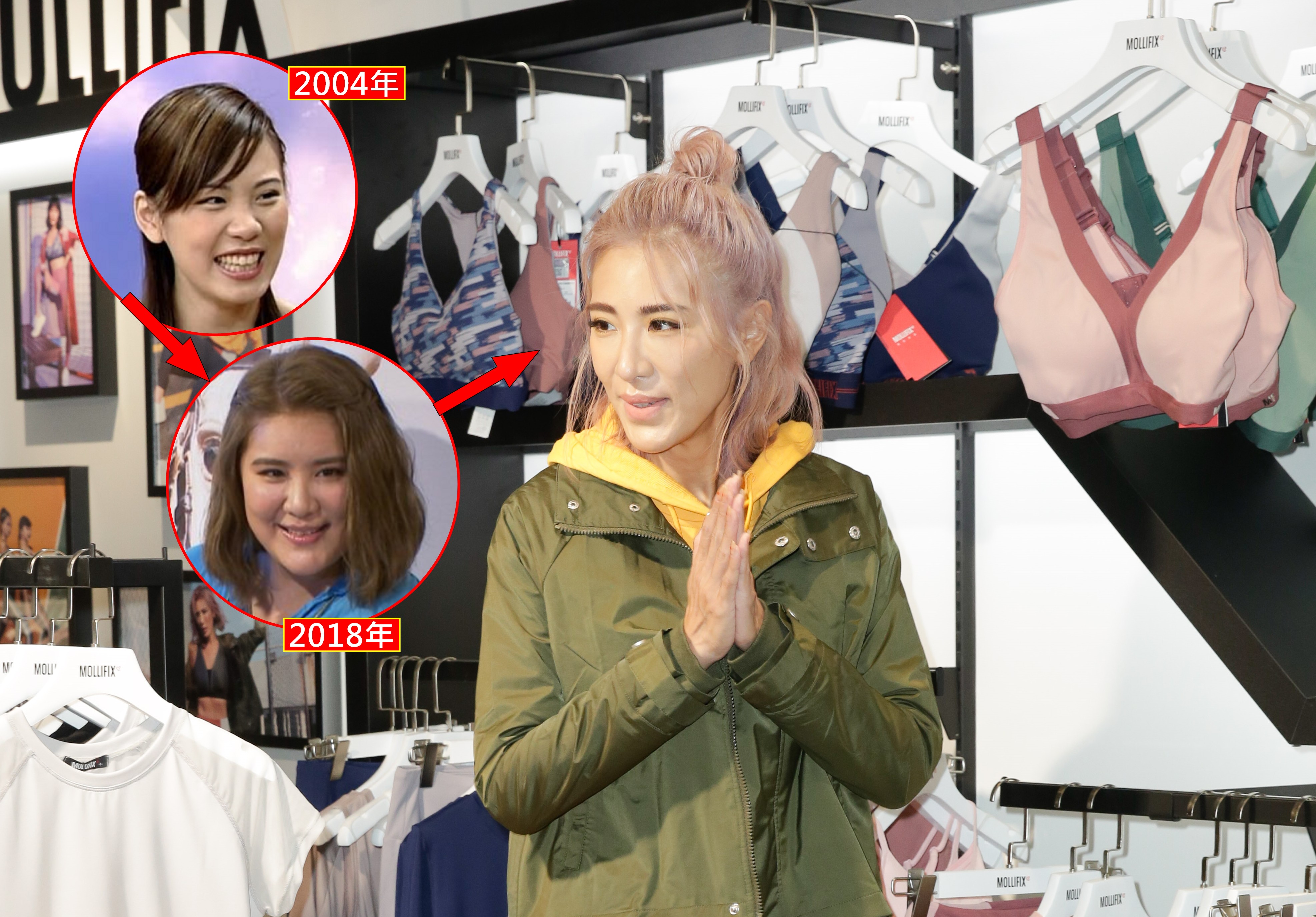 小禎歷經多年演化，跟2004年剛出道時相比，根本不同人吧？