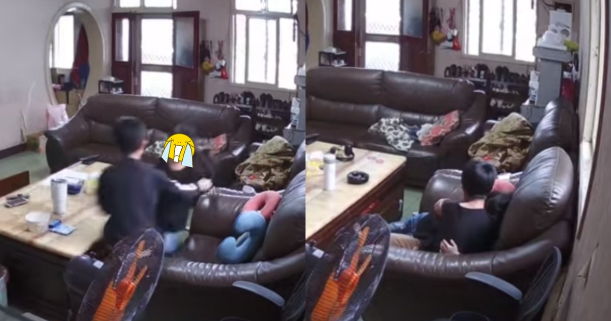 有網友分享家中兄妹在地震當下的互動，感動不少網友。（翻攝自爆廢公社公開版臉書）