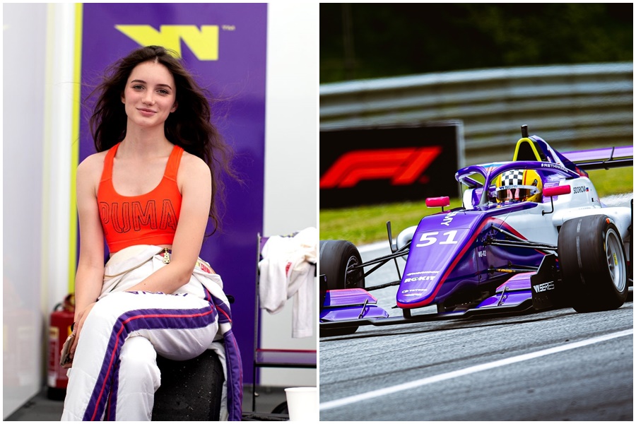 俄羅斯女賽車手席朵柯娃因申請簽證遭到美國拒絕,錯過季末2場賽事。(翻攝自Ira Sidorkova臉書)