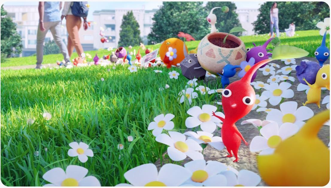 任天堂與Niantic合作開發AR手遊《Pikmin Bloom》。(翻攝pikminbloom.com)