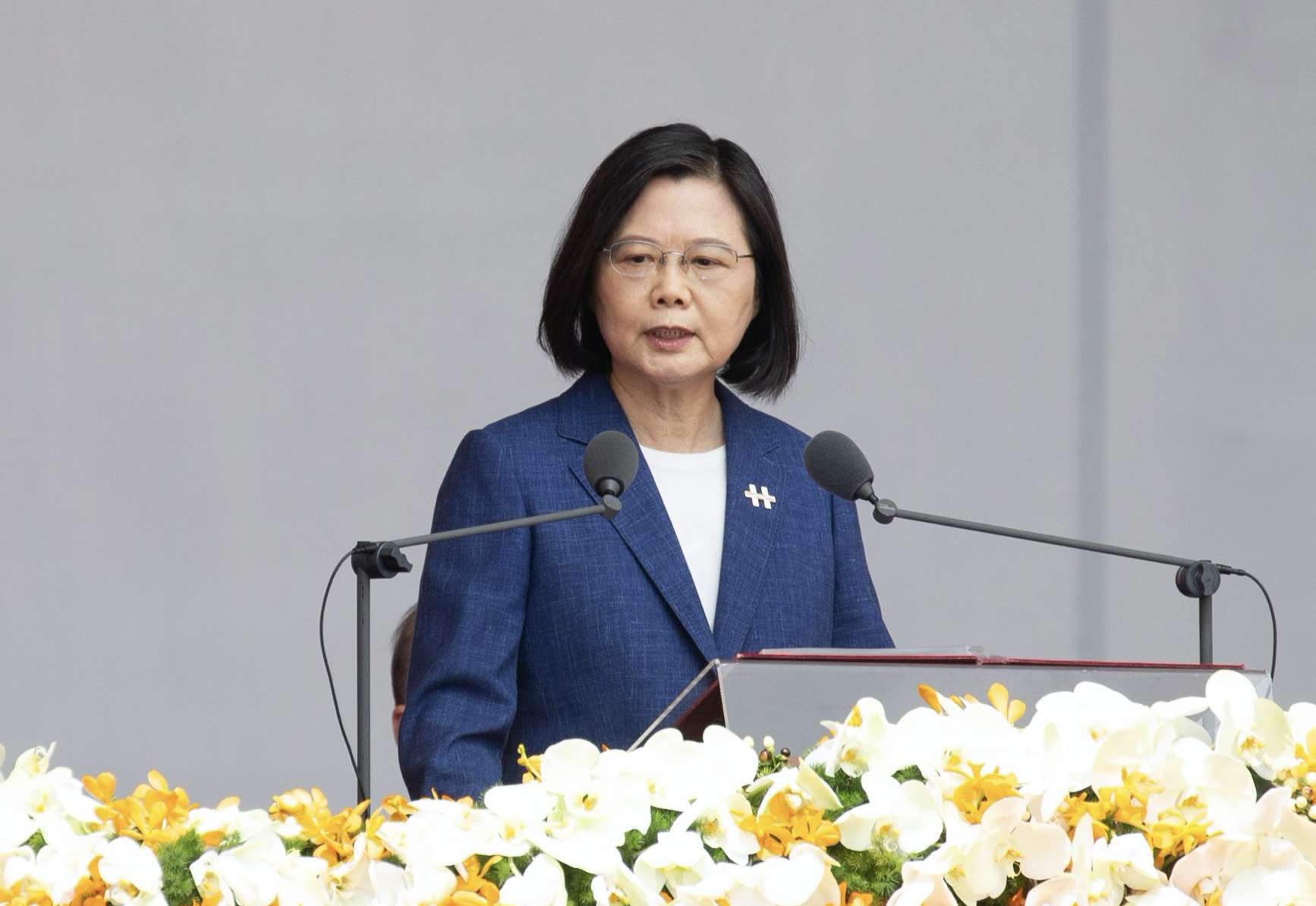 總統蔡英文於今年國慶日提出4個堅持，其中強調中華民國與中華人民共和國互不隸屬。（資料照）