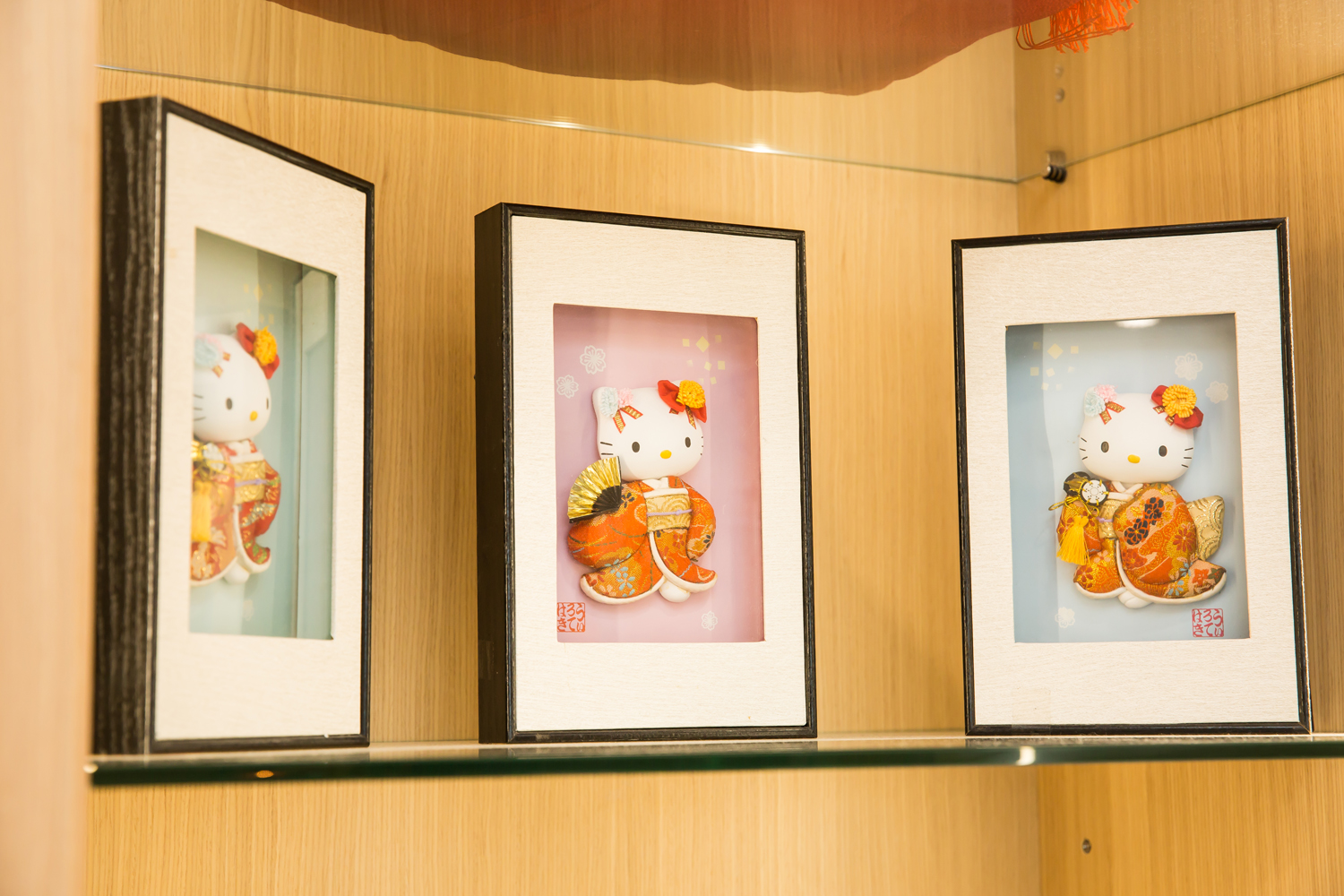 魏鳳珍喜歡Hello Kitty，辦公室有許多珍藏的周邊產品。