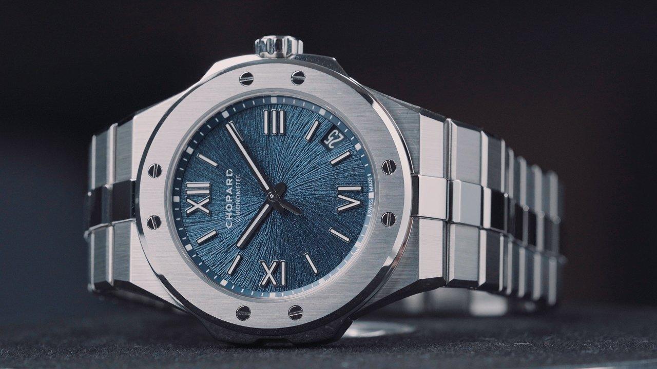 CHOPARD 蕭邦 Alpine Eagle 大型款 功能：時、分、秒指示；日期顯示 機芯：01.01-C自動上鏈機械機芯 錶徑：41mm 材質：Lucent Steel A223 精鋼 防水：100米 定價：約NT$453,000
