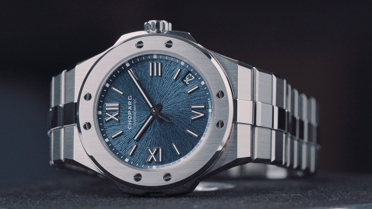 CHOPARD 蕭邦 Alpine Eagle 大型款 功能：時、分、秒指示；日期顯示 機芯：01.01-C自動上鏈機械機芯 錶徑：41mm 材質：Lucent Steel A223 精鋼 防水：100米 定價：約NT$453,000