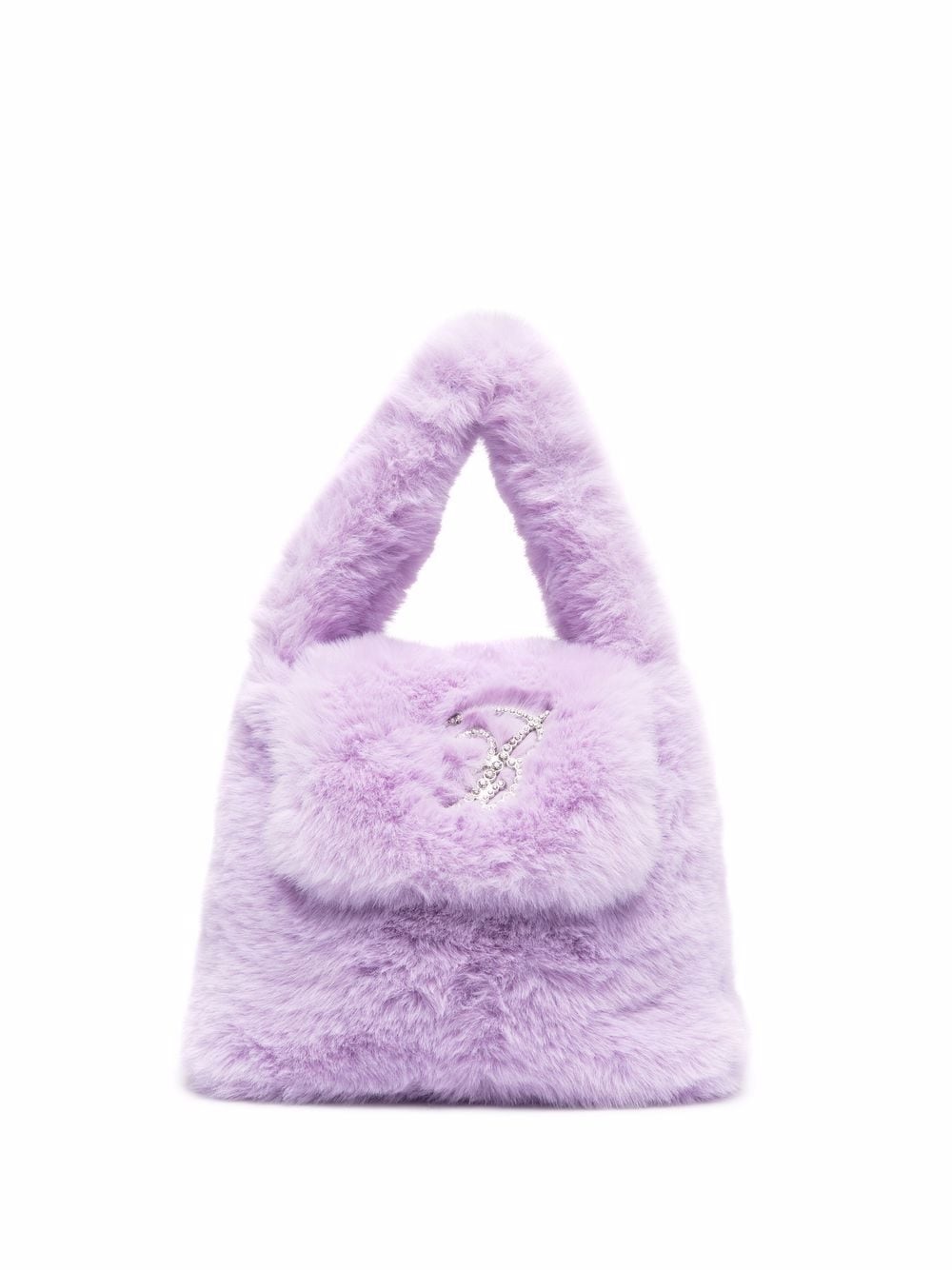 紫色毛毛提包 NT$23,800 Blumarine。（Blumarine提供）