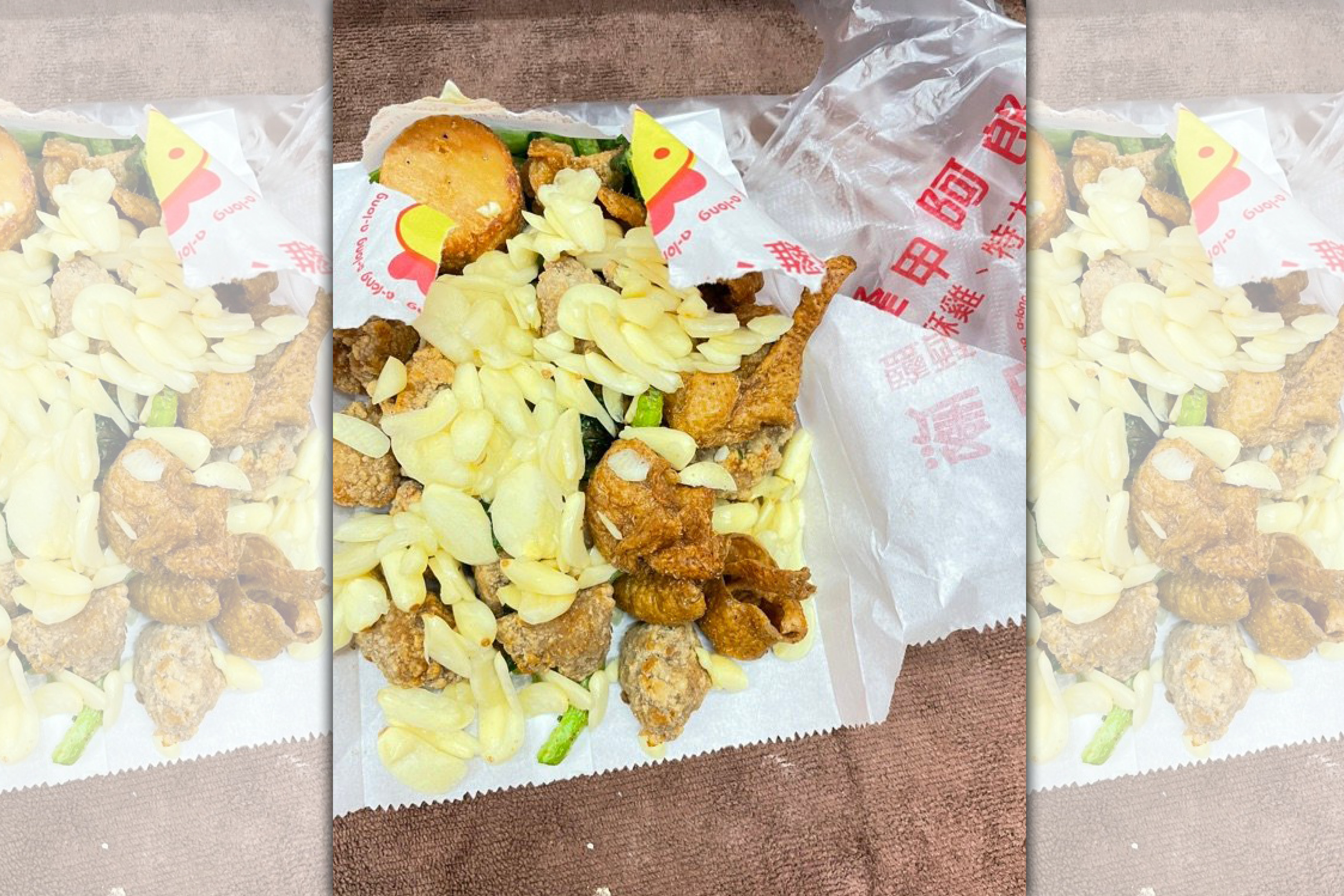 一份「加爆」大蒜的鹹酥雞成功挽回一對情侶的感情。（翻攝Dcard）