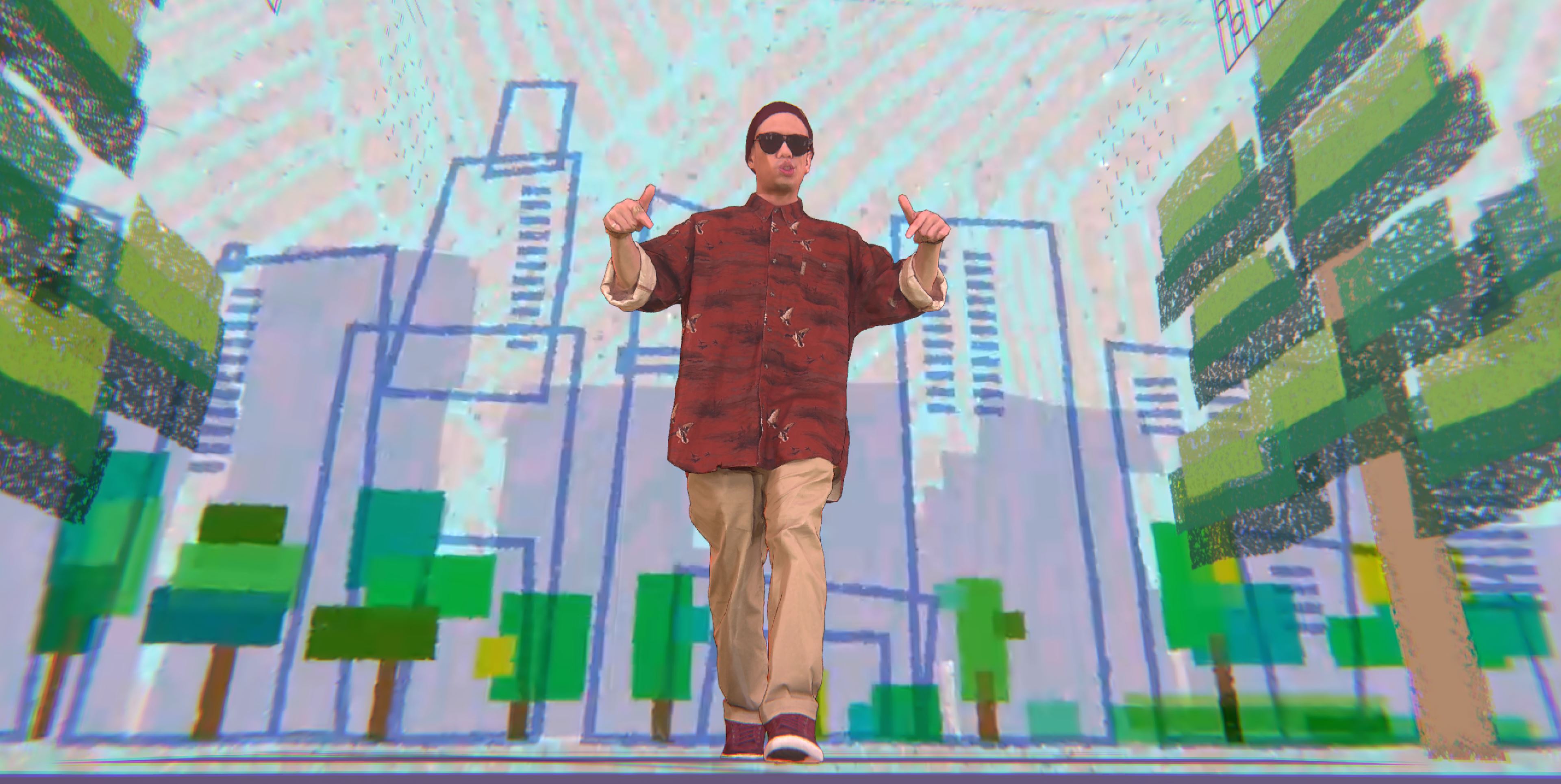 呂士軒〈人生地熟〉全息MV，視覺平面又立體。（BEATDAY提供）