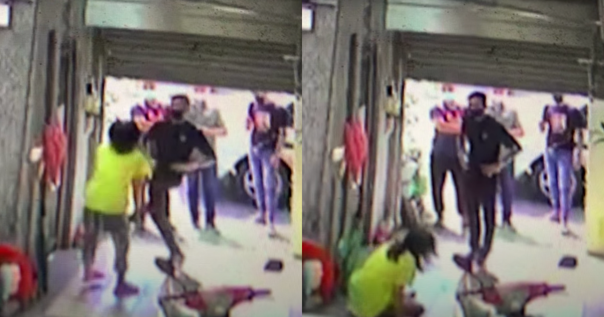 有人上傳女嬰父親到保母家動私刑的影片,引起討論。(翻攝自YouTube)