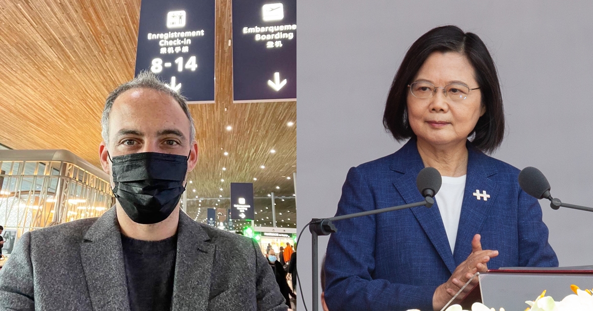 INGE主席格魯克斯曼（左）率團訪台，將與總統蔡英文會面。（翻攝自@rglucks1推特、本刊資料照）