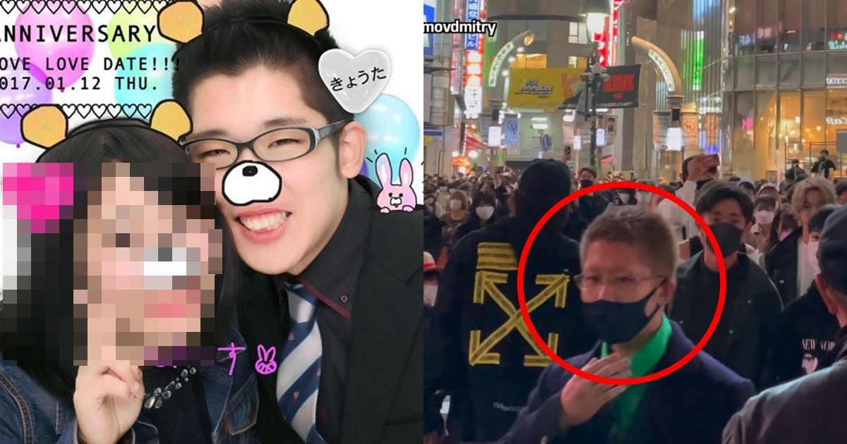 服部恭太過去開朗的照片、作案前目擊影像都被公布在網路上。（翻攝自推特、Шамов Дмитрий YouTube）