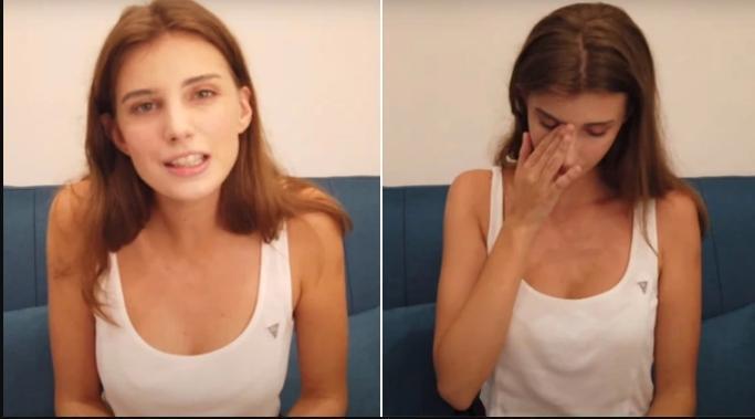烏克蘭籍的YouTuber林佳娜,針對台男表示的烏克蘭女生很EZ做出回應。(翻攝自林佳娜YouTub)