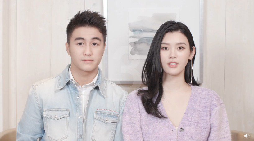 何猷君與奚夢瑤2019年有了何家長孫，如今再添一女。（翻攝自何猷君微博）