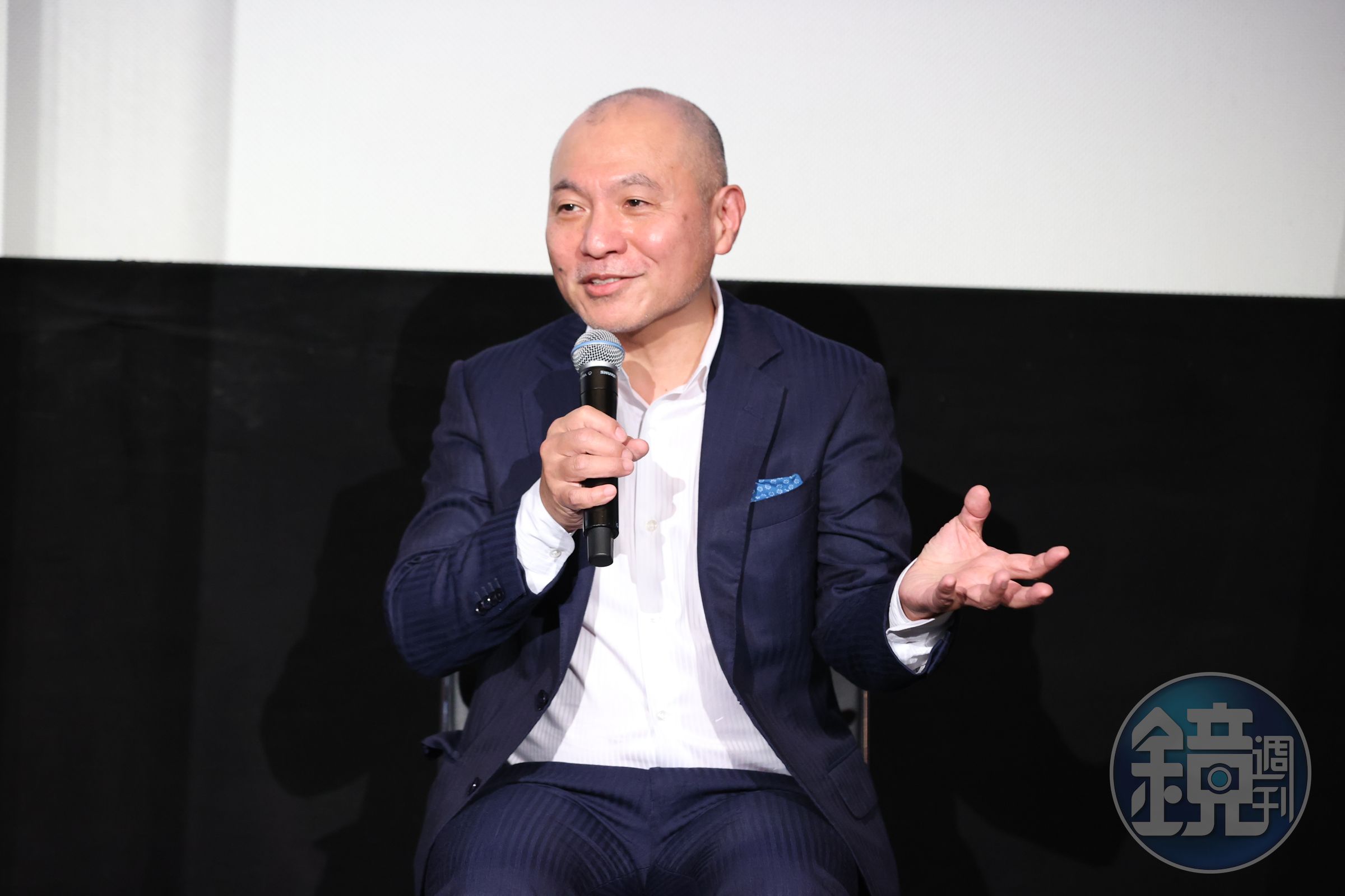 日本動畫鬼才導演湯淺政明最近獲頒紫綬褒章，昨現身東京國際影展介紹新作品《犬王》。（東京國際影展提供）