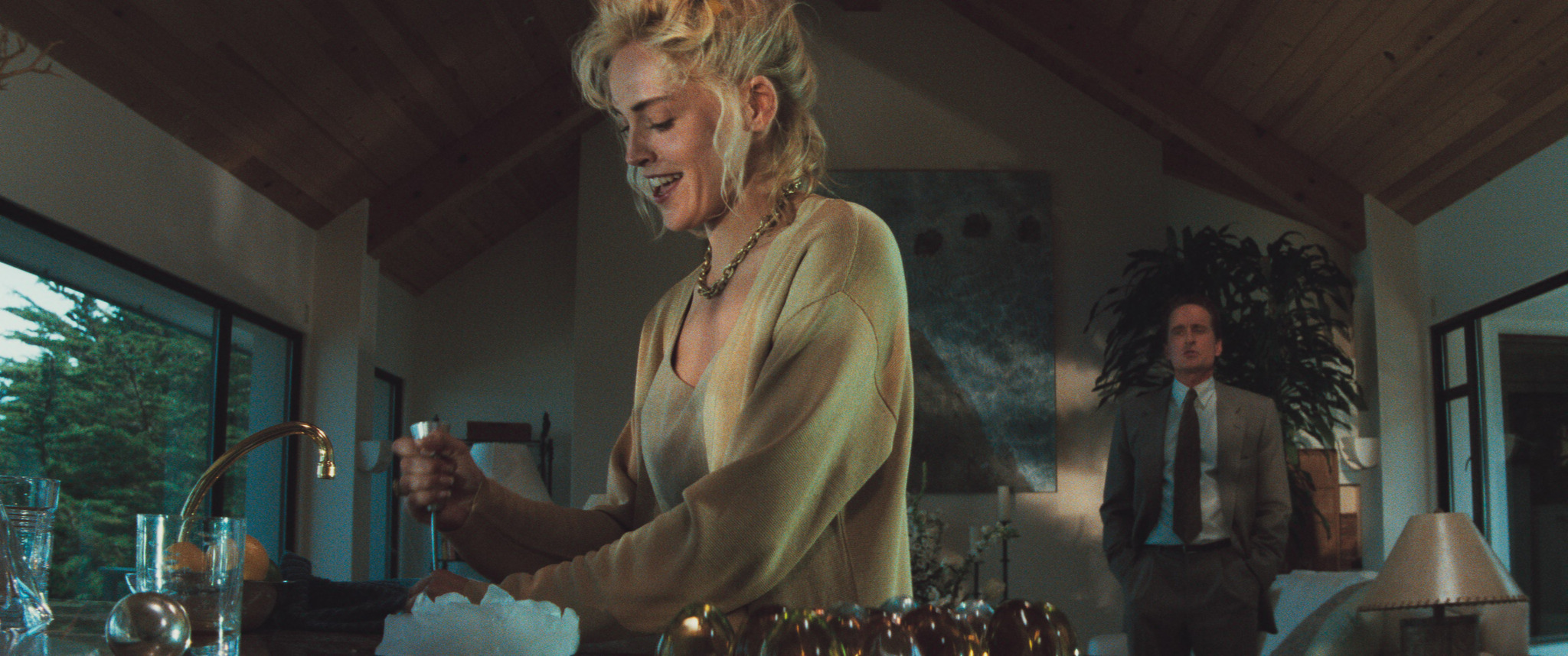 莎朗史東手持的冰錐，在片中成了殺人工具。（双喜電影）