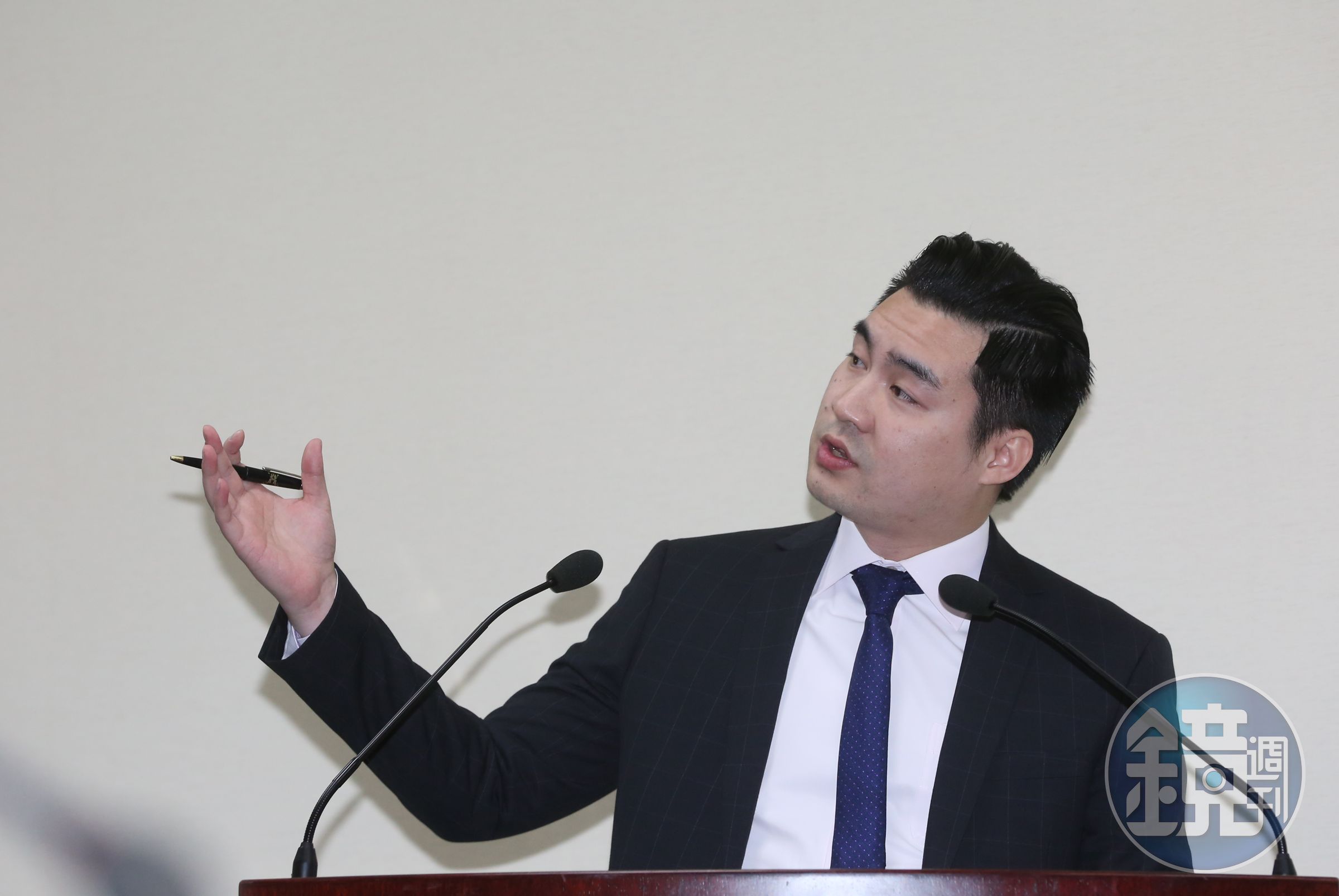 國民黨國際部副主任黃裕鈞坦言，反對萊豬進口會影響台美貿易談判，但為了反映民意他們還是要提出公投。（本刊資料照）