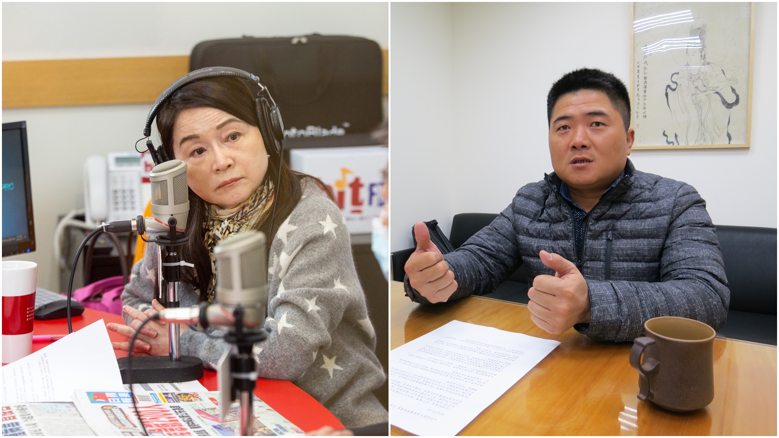 周玉蔻（左）近期頻頻砲打顏家，昨日致電給顏寬恒（右）服務處的陳姓主任，孰料卻被掛電話。（本刊資料照）