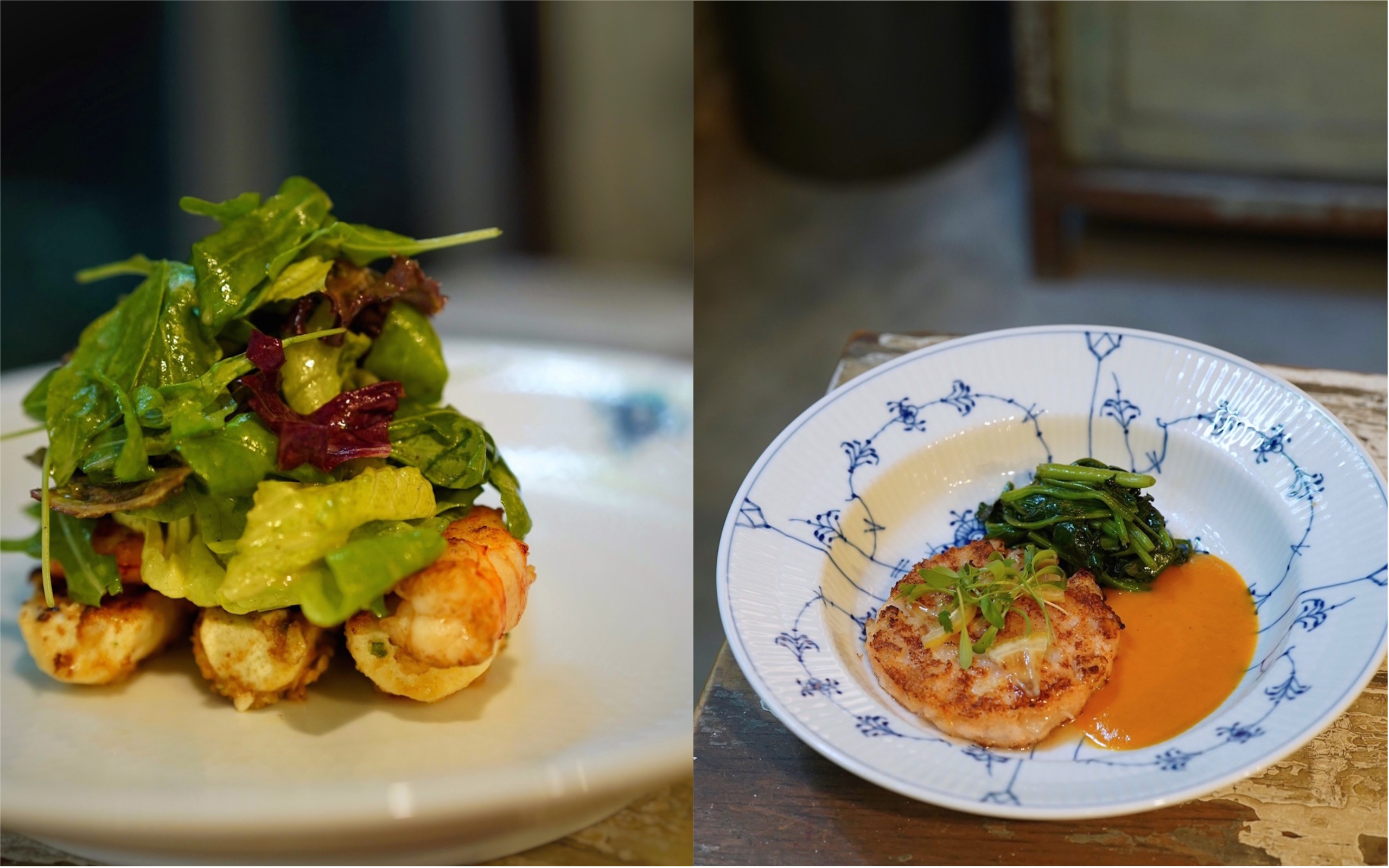 「初衣食午Café」的當季新菜，色澤風味溫暖舒服。（初衣食午Café提供）