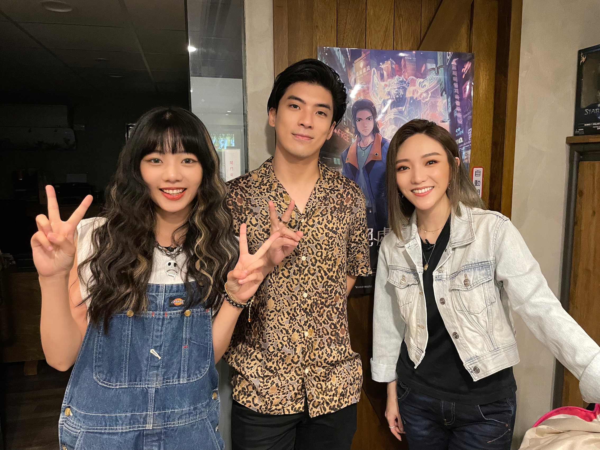  閻奕格、林哲熹、林葦妮替動畫影集《2049＋絕處逢聲》配音。（冉色斯動畫提供）