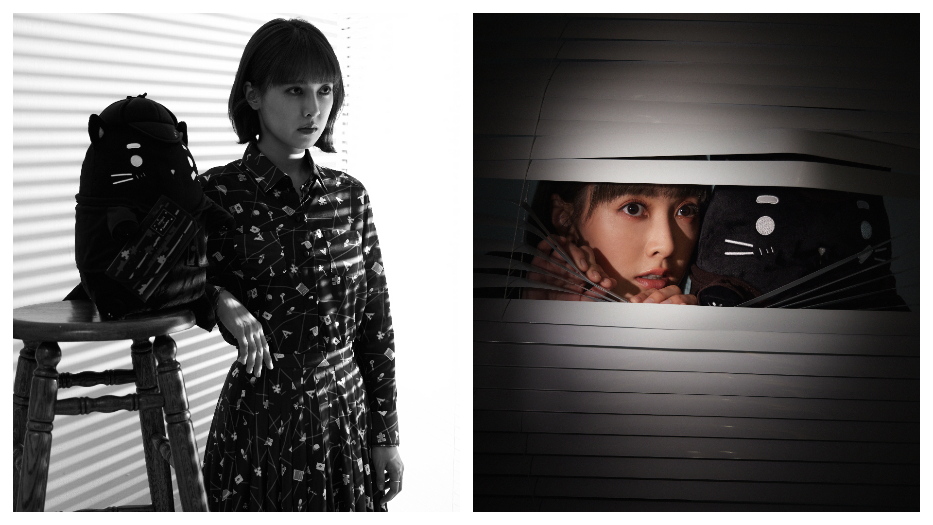 APUJAN本次特地找來大元穿上剛走完的時裝秀「夢中搜查令」的服裝，拍攝宣傳海報。（APUJAN提供）