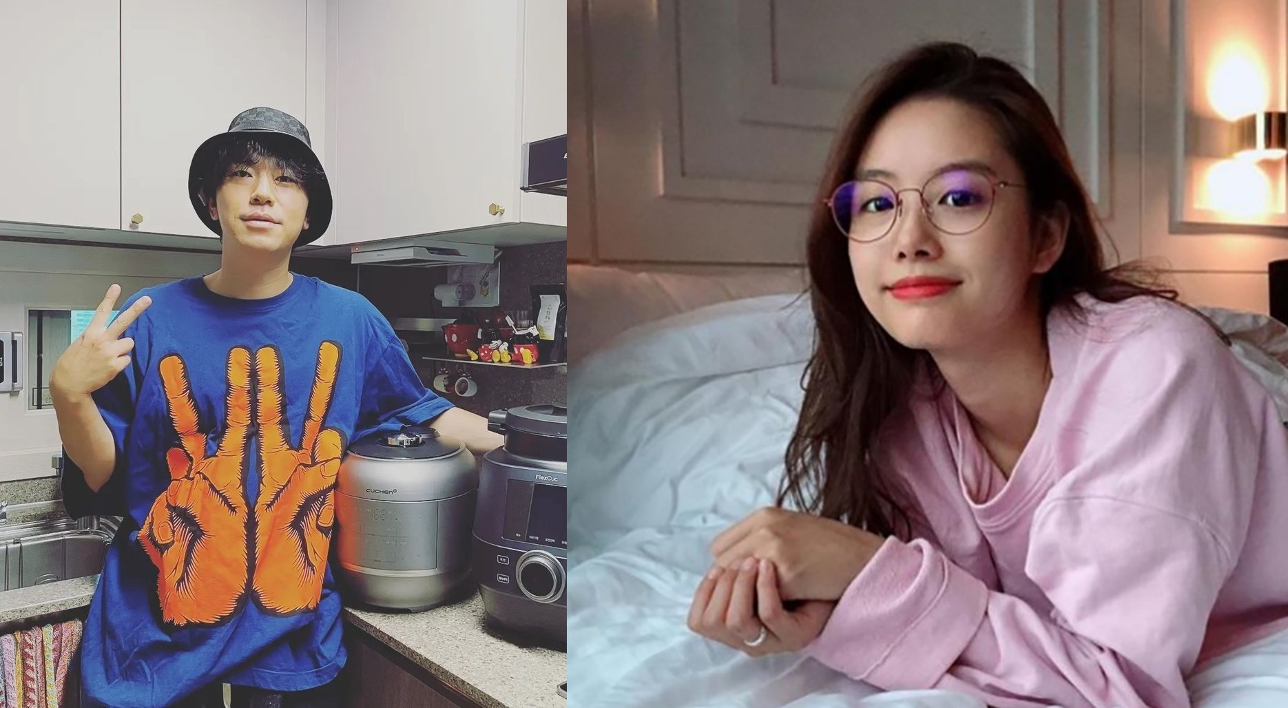 李施彥（左）將於今年12月24日娶回交往4年的女星徐智勝（右）。（翻攝李施彥、徐智勝IG）