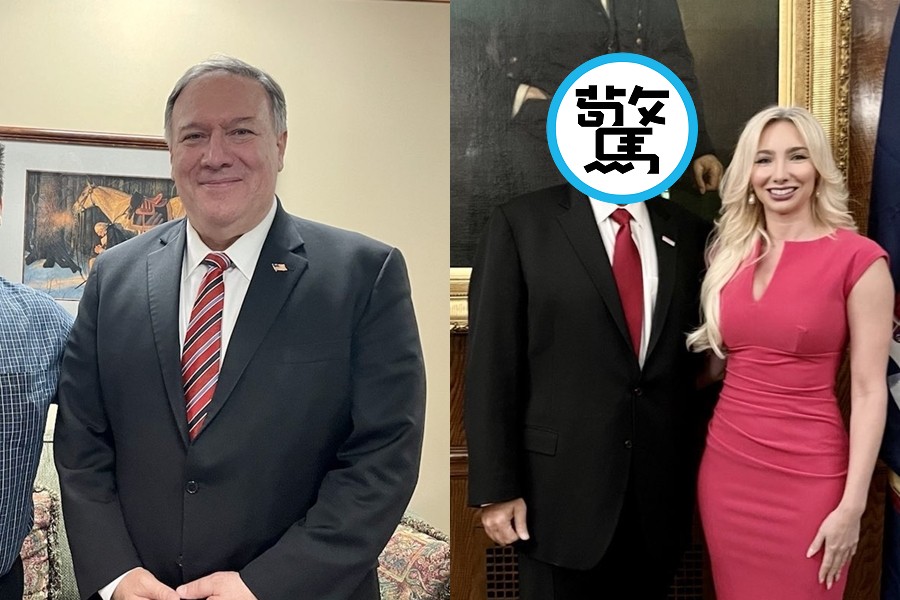 蓬佩奧過去身材圓潤，近來卻因暴瘦引起討論。（翻攝自Mike Pompe twitter）