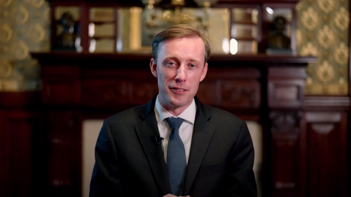 蘇利文受訪強調，台灣現況符合區域安全穩定利益，美國反對任何片面想改變現狀行為。（翻攝自President Joe Biden臉書）