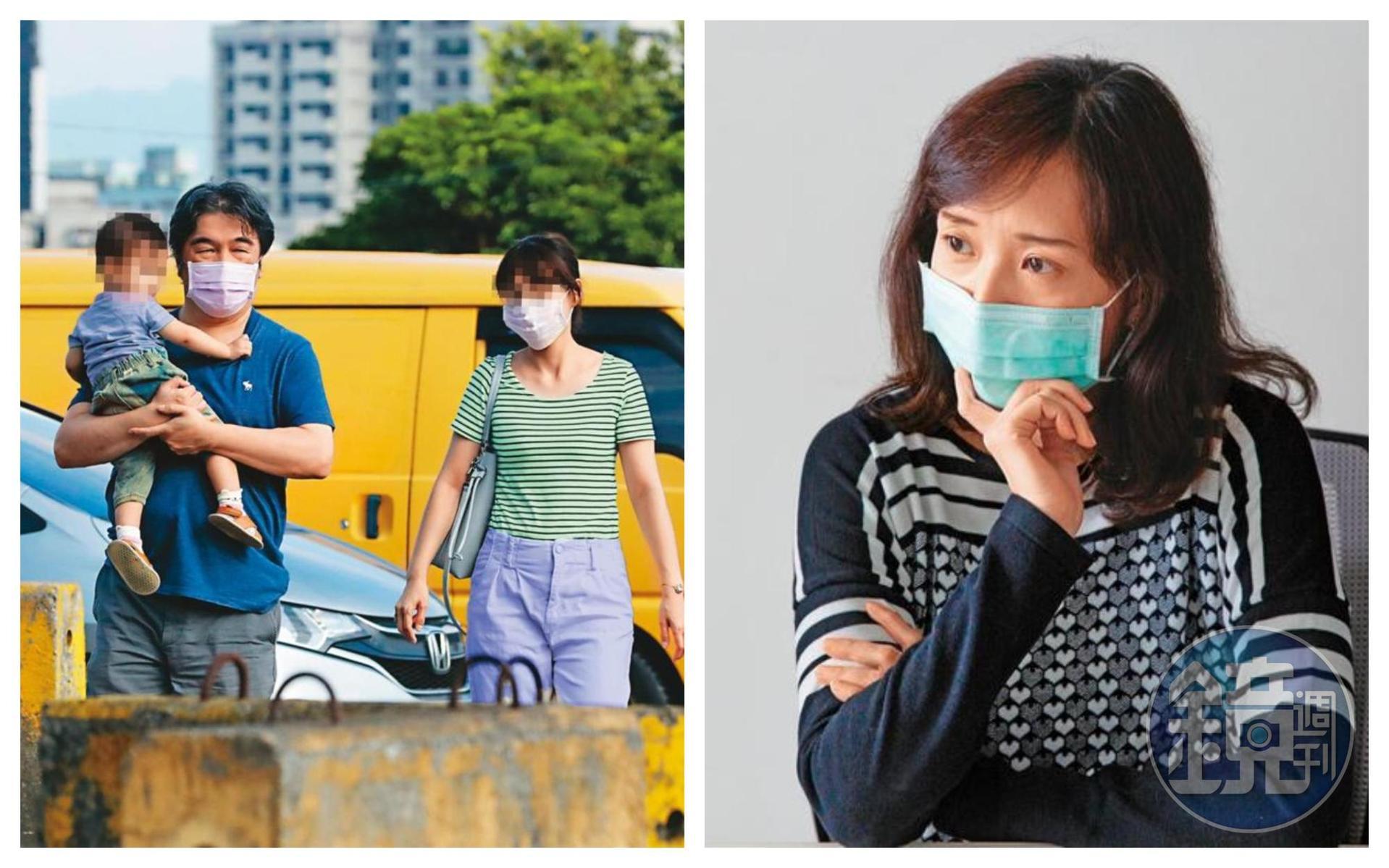 王必勝與林女發展婚外情（左圖），元配尤香玉（右圖）直到新聞出刊前才得知。